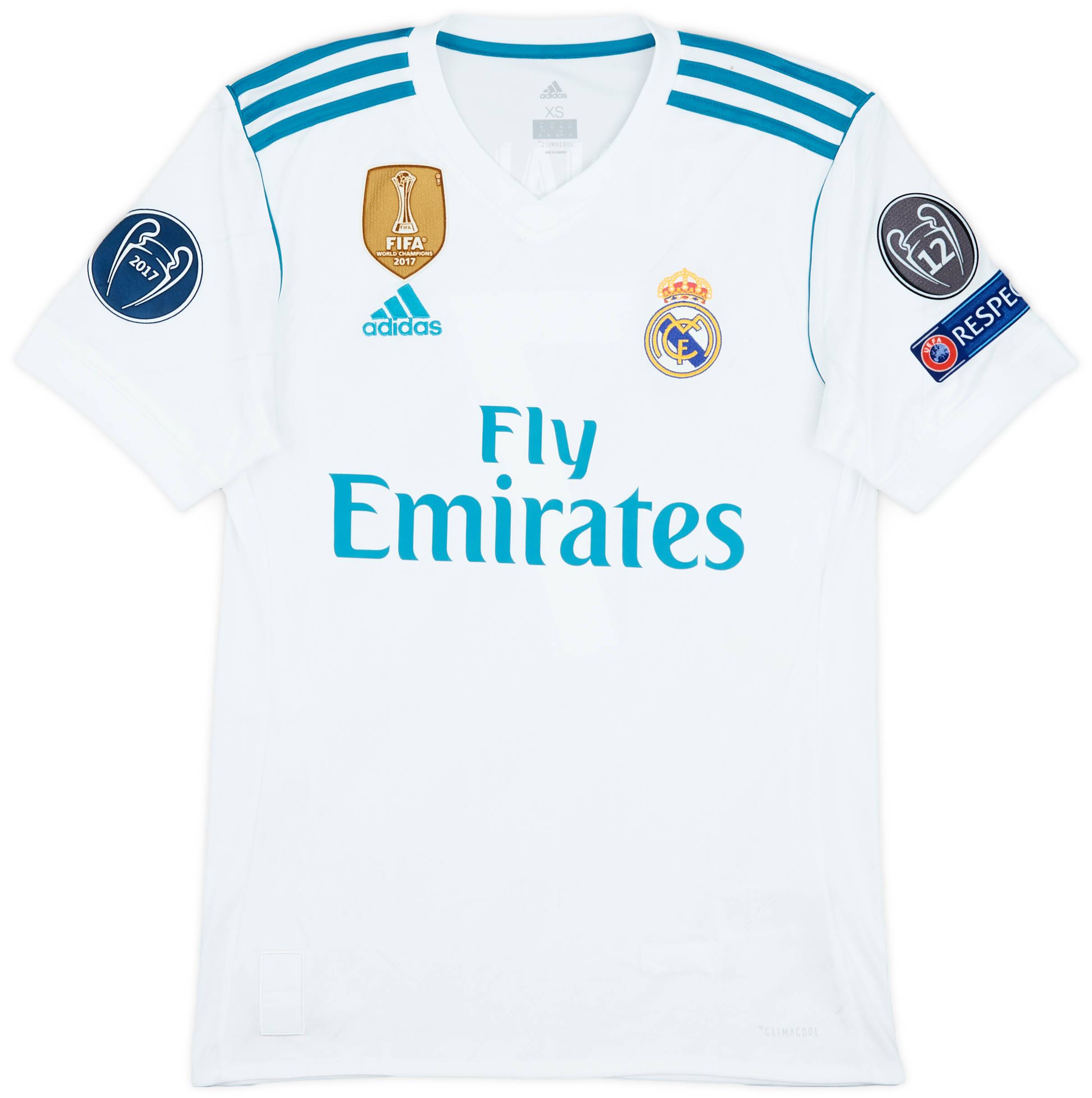 2017-18 Real Madrid Home Shirt Ronaldo #7 7/10 (XS)