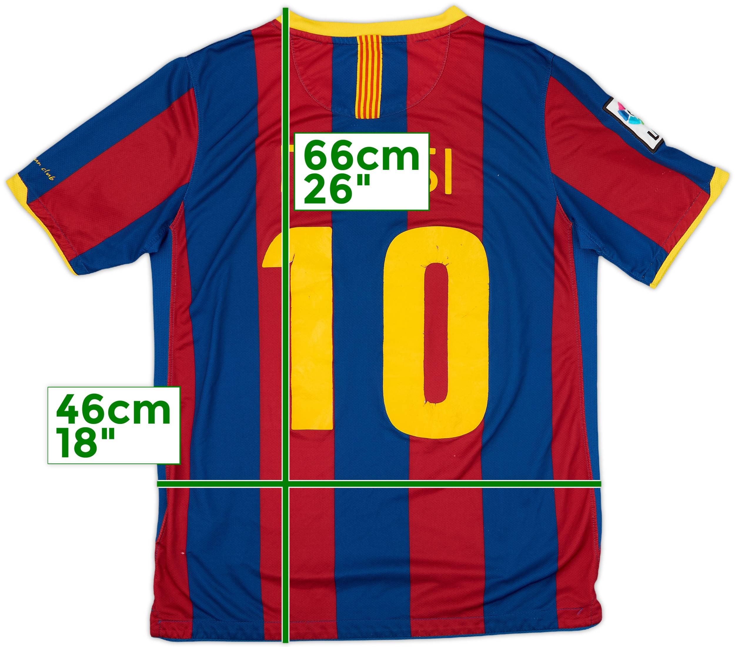2010-11 Barcelona Home Shirt Messi #10 - 5/10 - (XL.Boys)