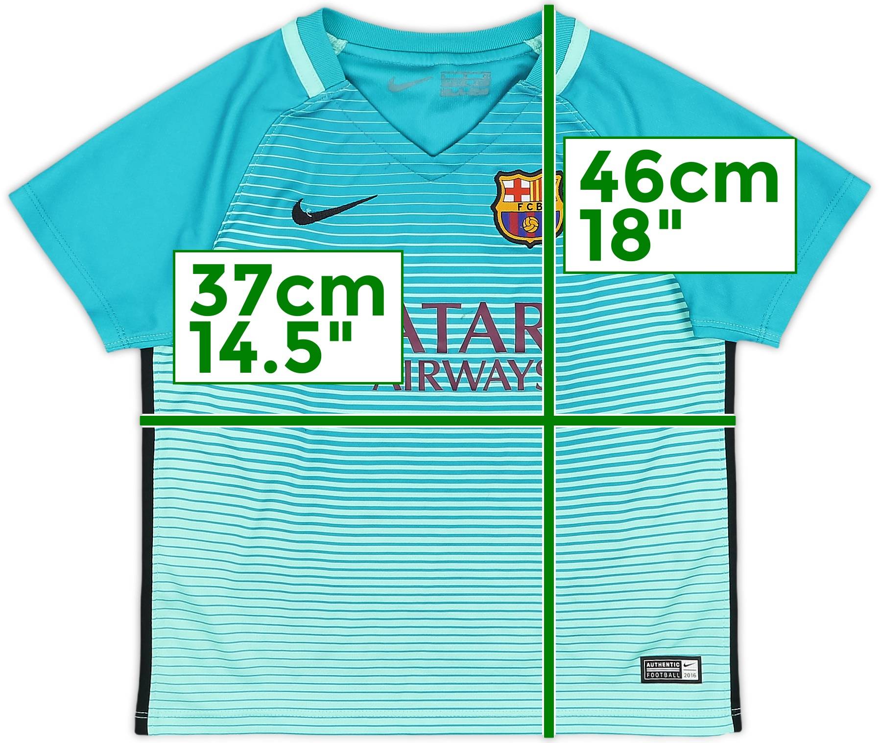 2016-17 Barcelona Third Shirt - 7/10 - (3-4 Years)