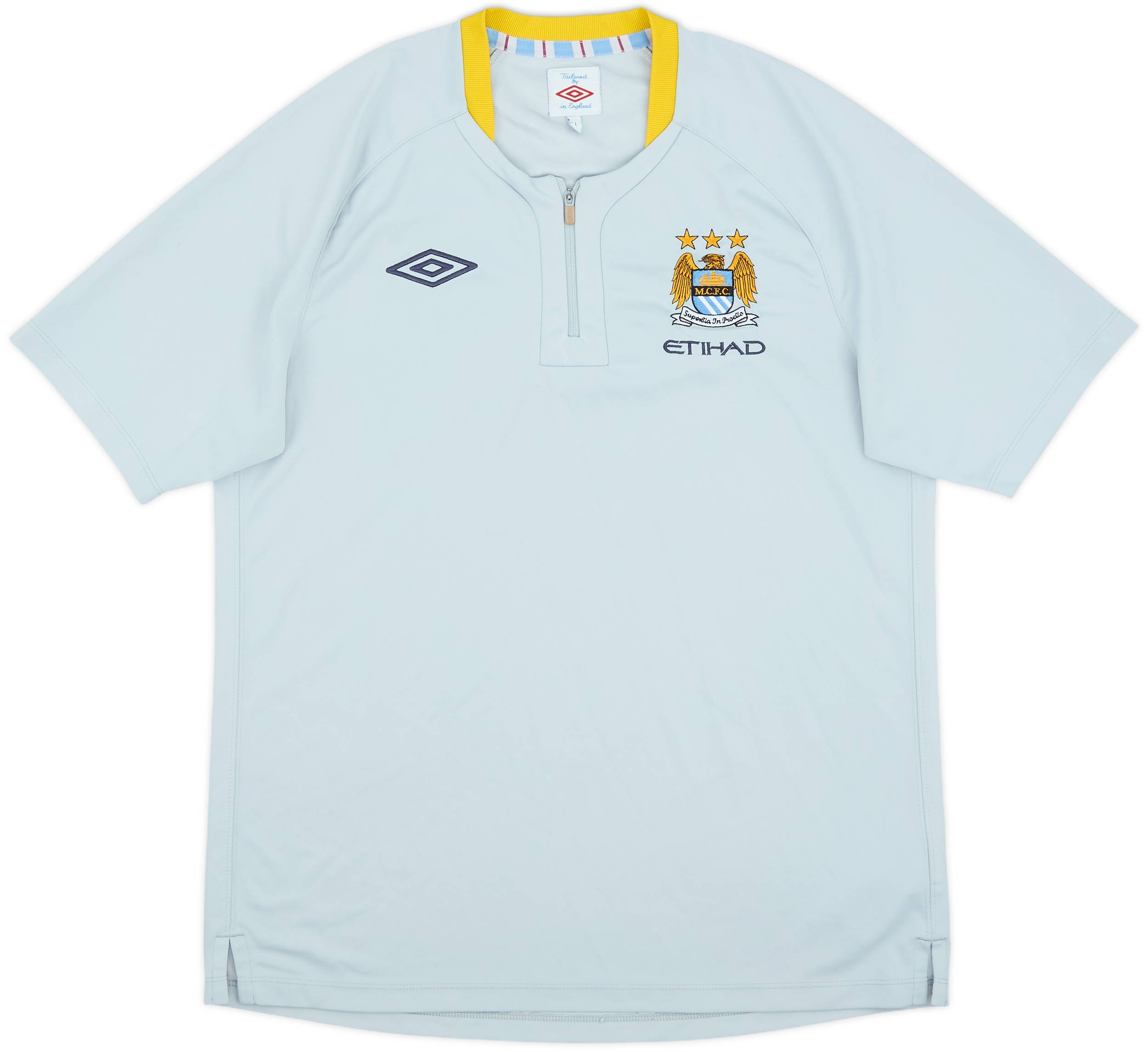 2010-11 Manchester City Umbro 1/4 Zip Training Shirt - 10/10 - (L)