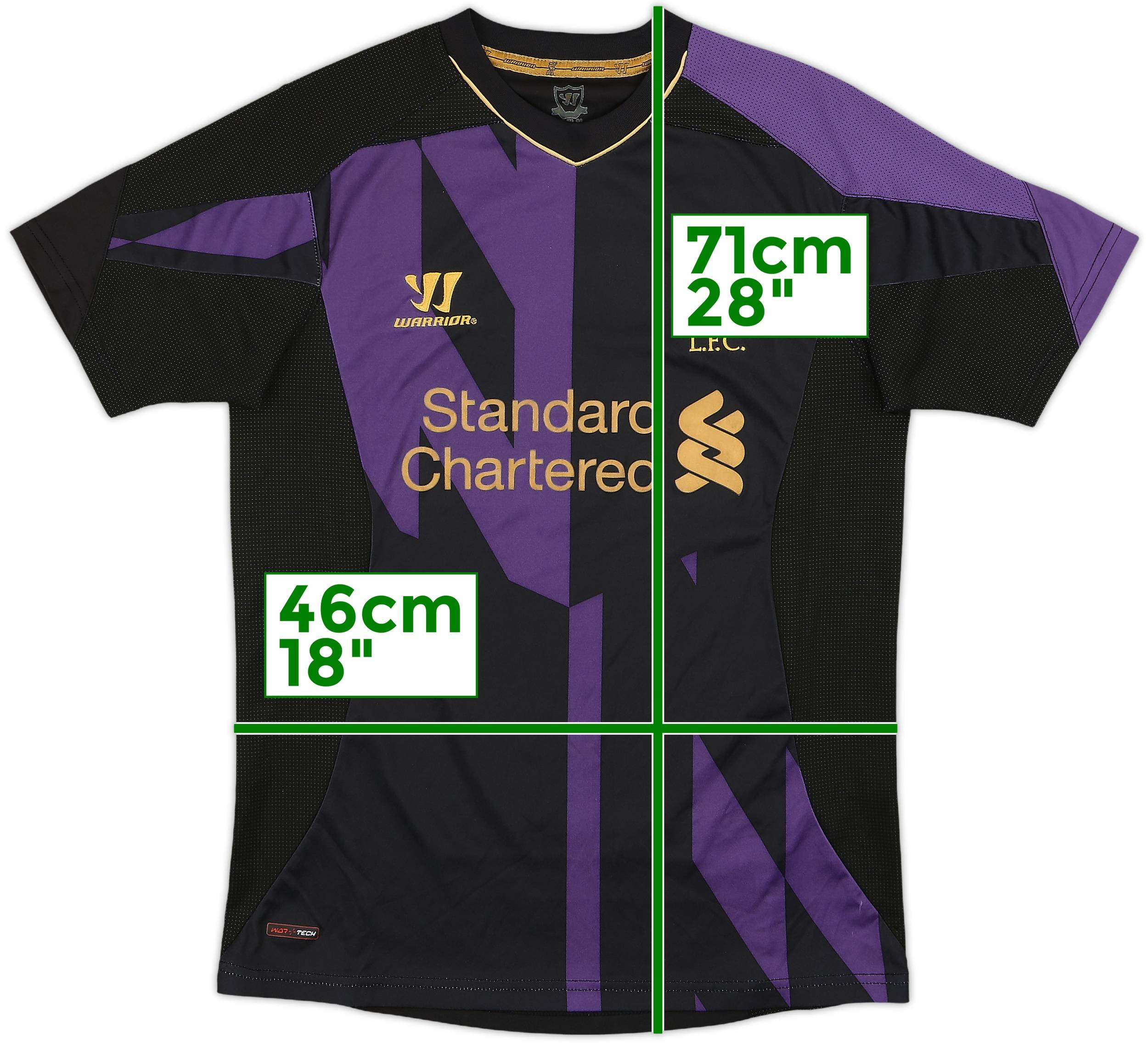 希少 2013 2014 Liverpool third Warrior LIVERPOOL 2013/2014 THIRD FOOTBALL SHIRT KIT SOCCER JERSEY