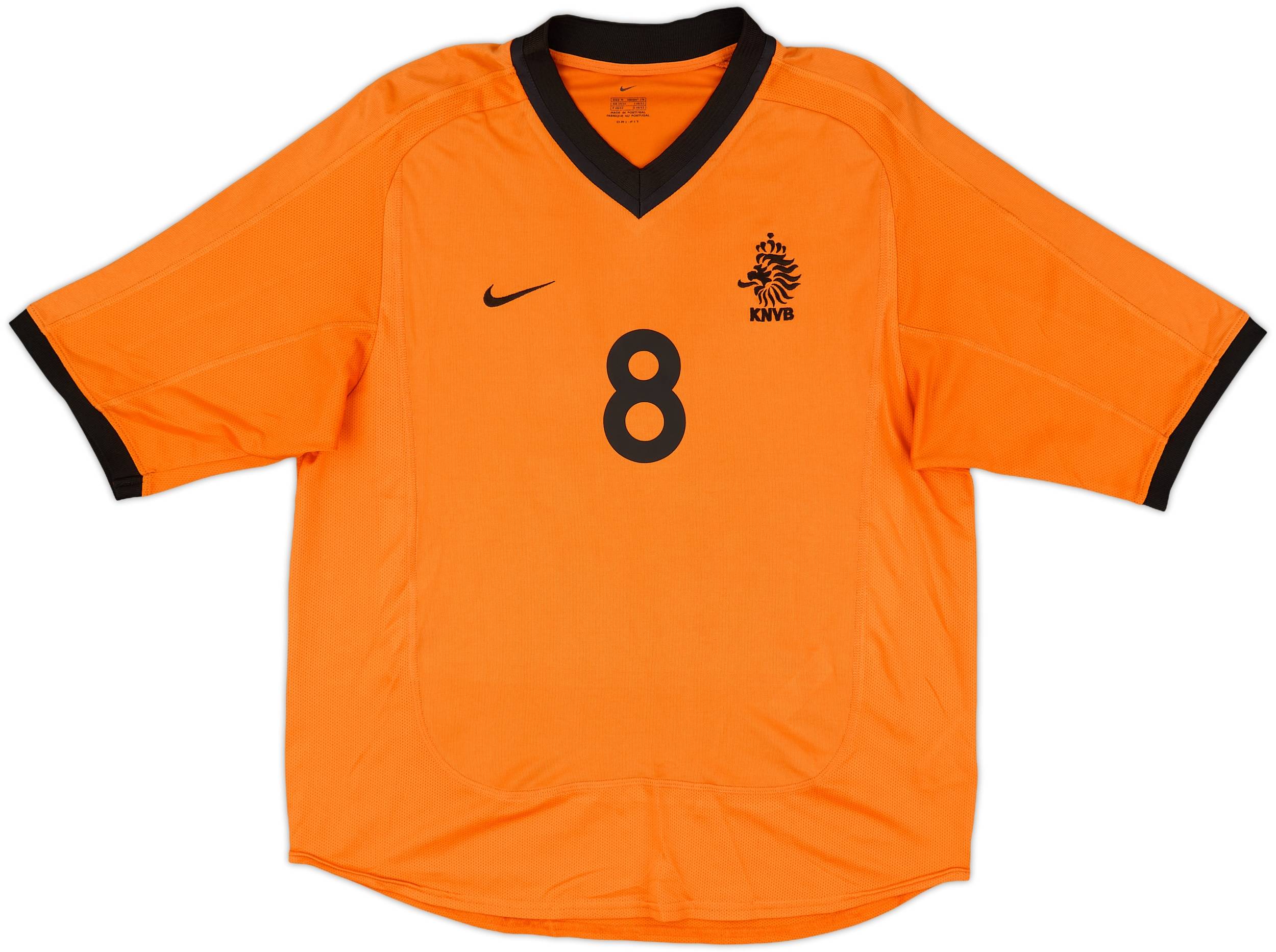 2000-01(H) ウェールズ代表　ユニフォーム　半袖　デッドストック 2000-02 Netherlands Home Shirt Davids #8 - 8/10 - (M)