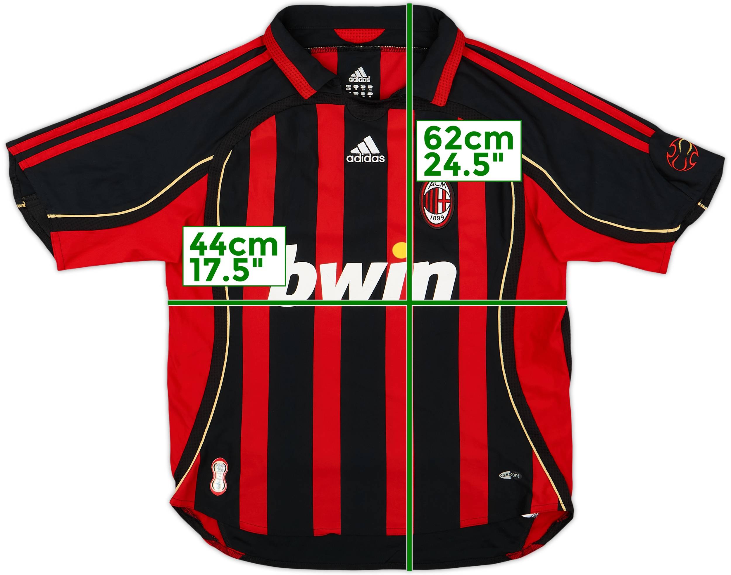 2006-07 AC Milan Home Shirt - 7/10 - (M.Boys)