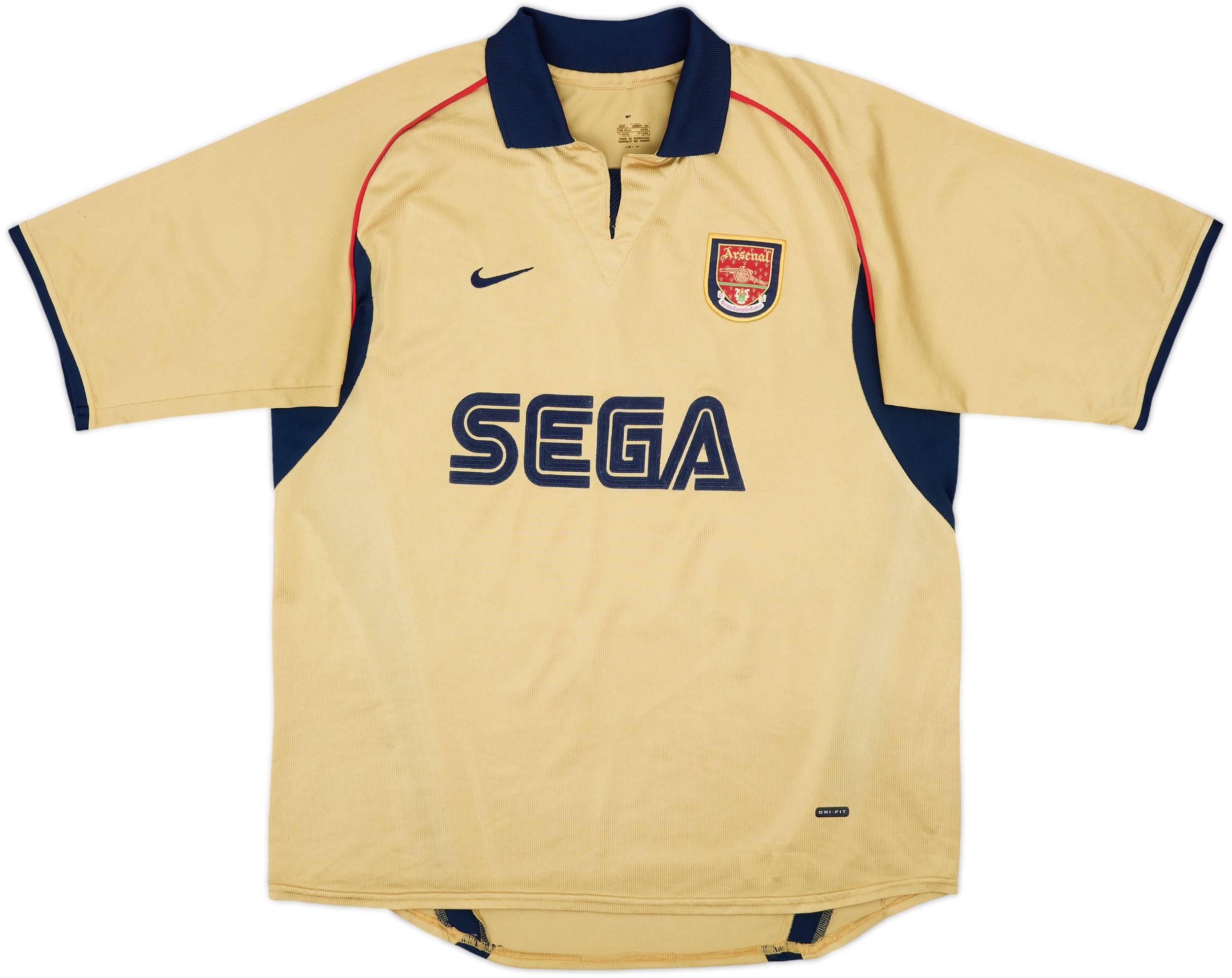 2001-02 Arsenal Away Shirt Bergkamp #10 - 9/10 - (L)