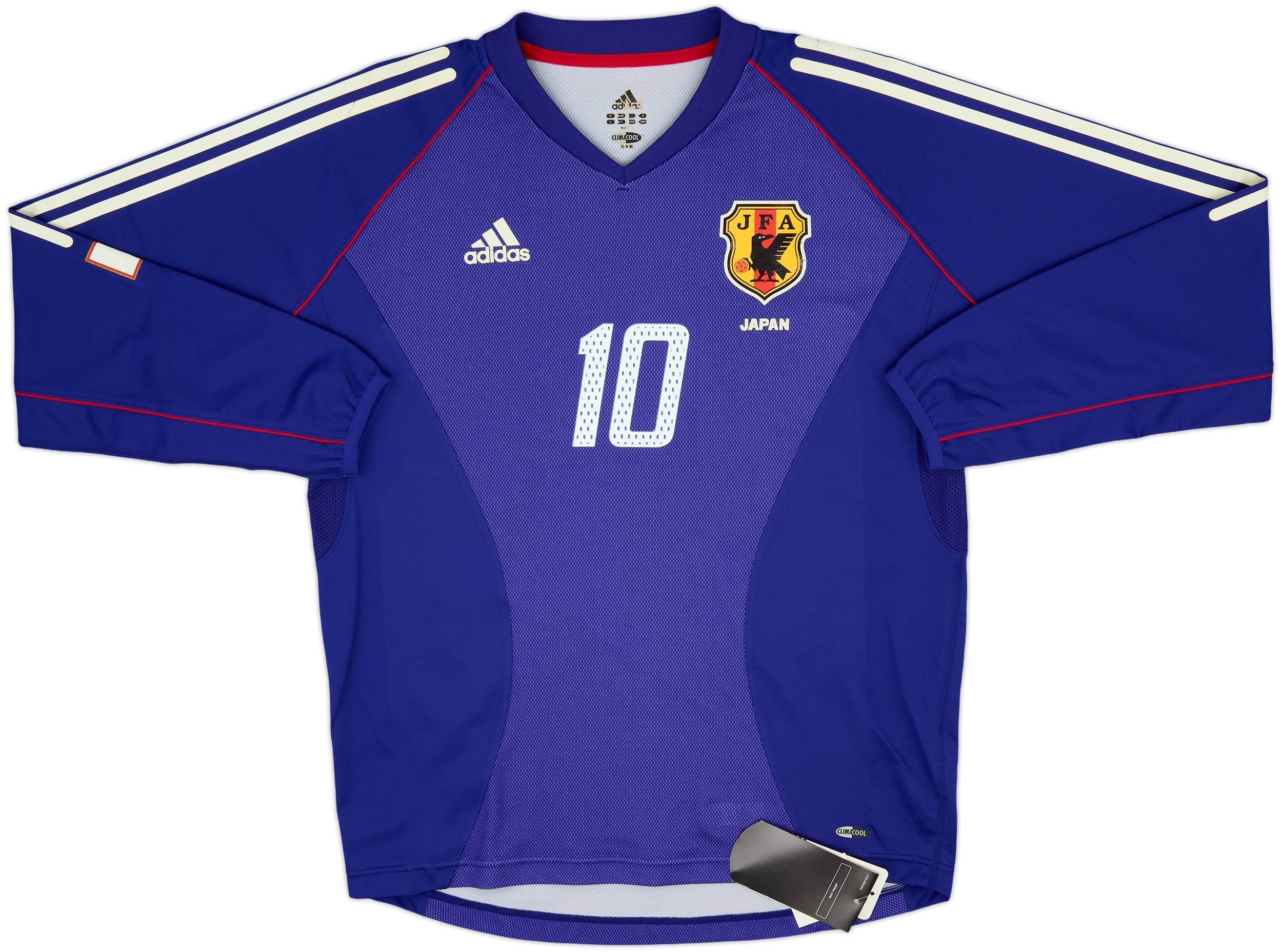 2002-04 Japan Home L/S Shirt Nakamura #10 (M)