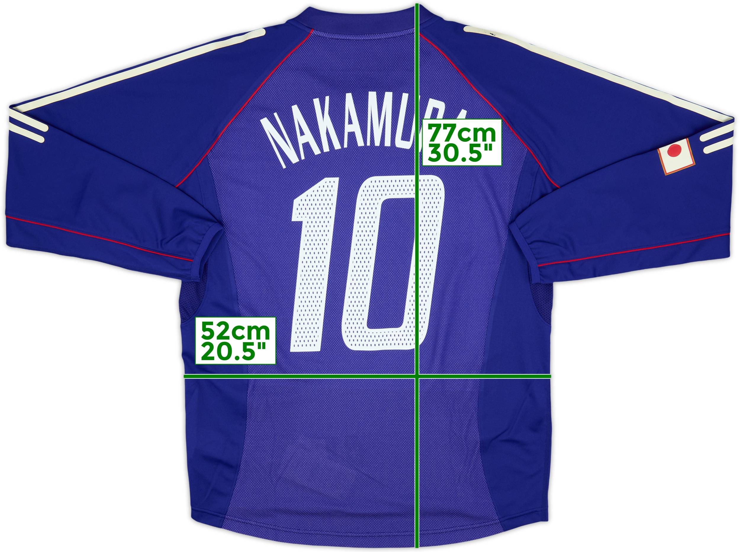 2002-04 Japan Home L/S Shirt Nakamura #10 (M)