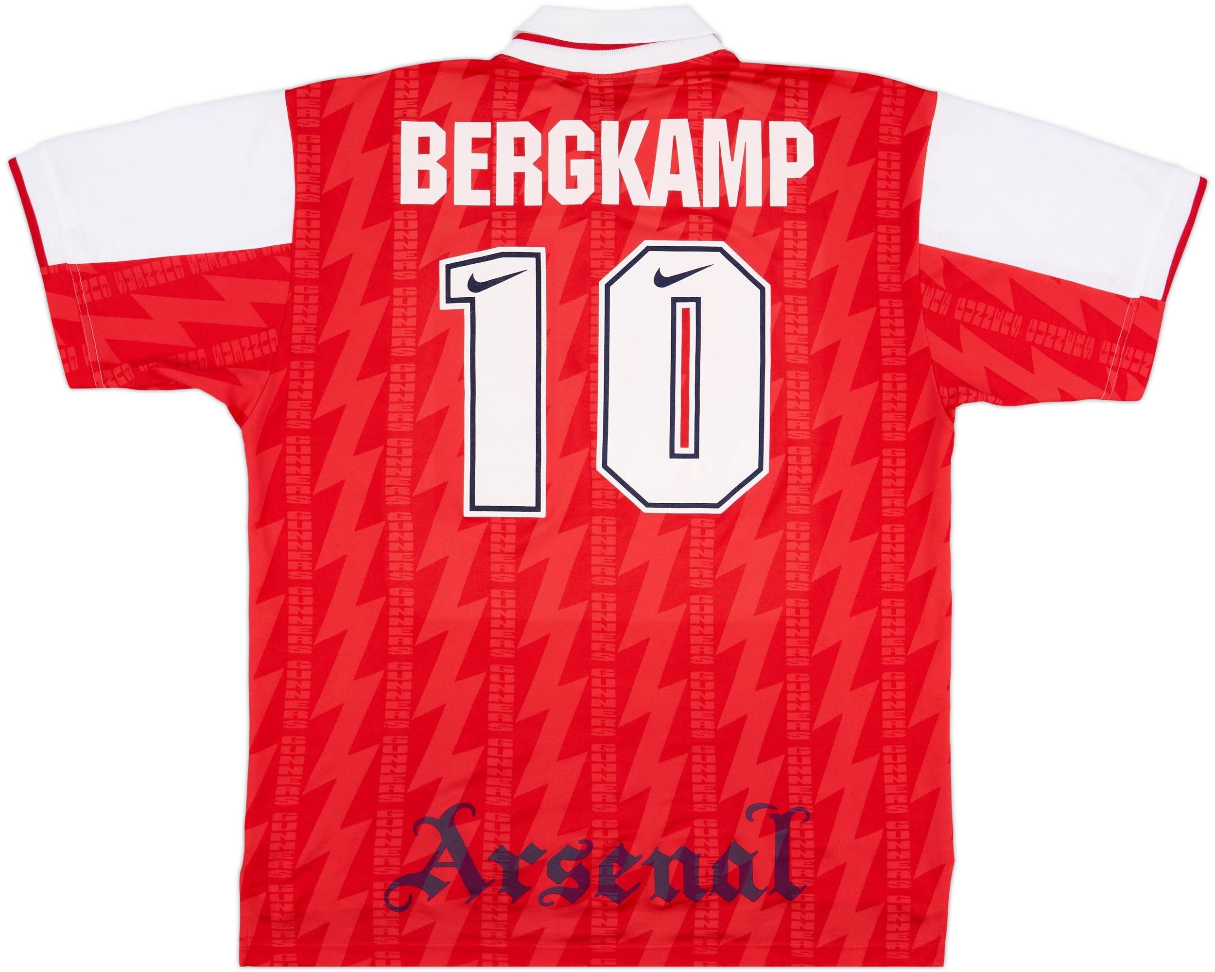 1994-96 Arsenal Home Shirt Bergkamp #10 - 9/10 - (XXL)