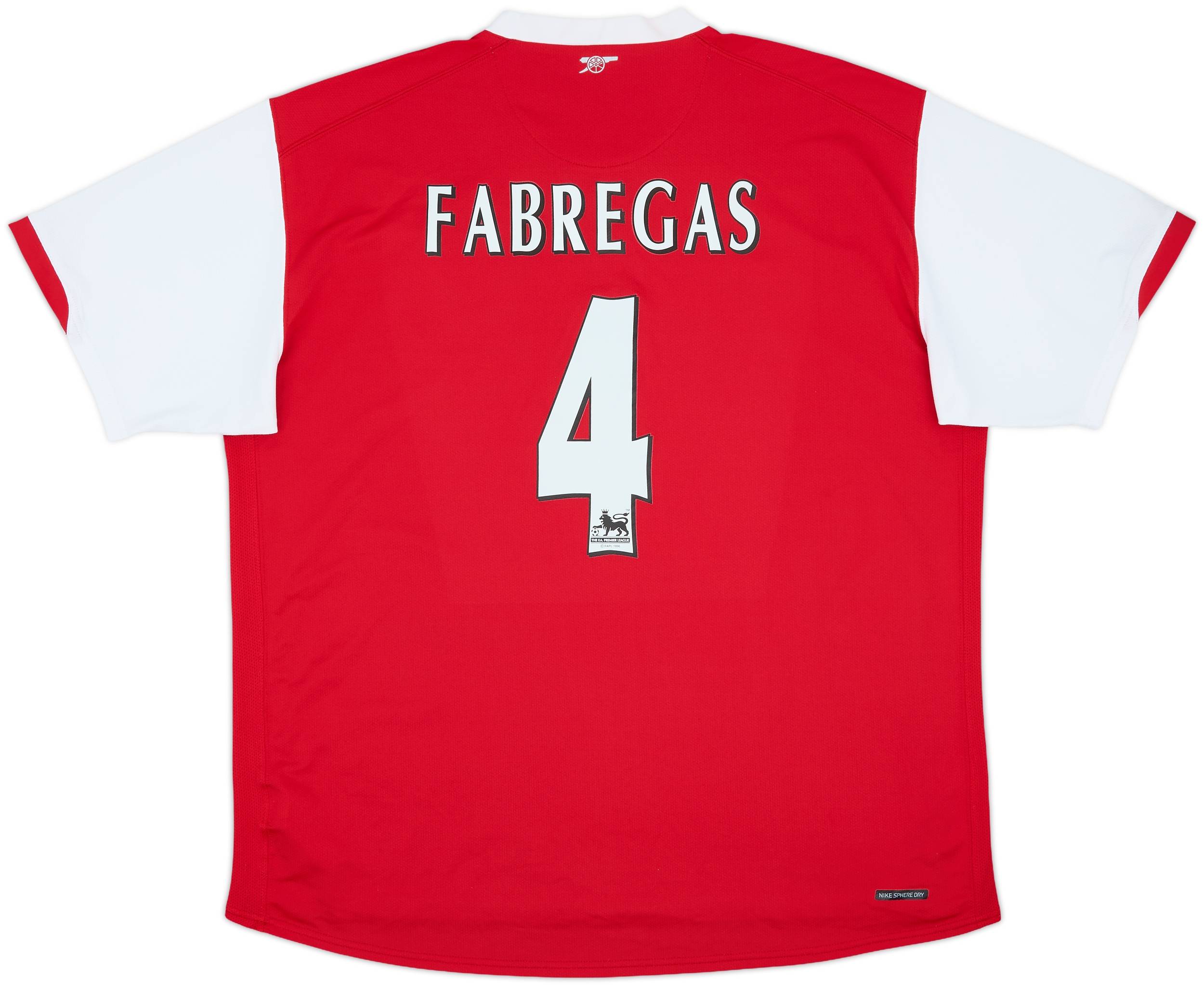2006-08 Arsenal Home Shirt Fabregas #4 - 4/10 - (XXL)