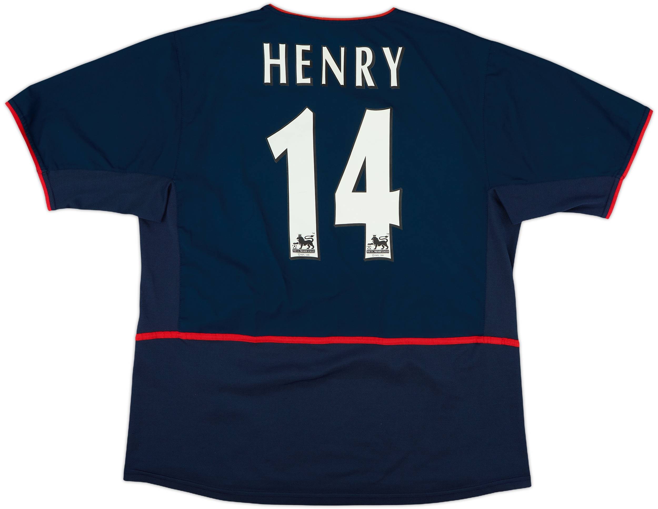 03/04 アーセナル ホーム　No.14 HENRY 2002-04 Arsenal Home Shirt Henry #14 - 6/10 - (S)