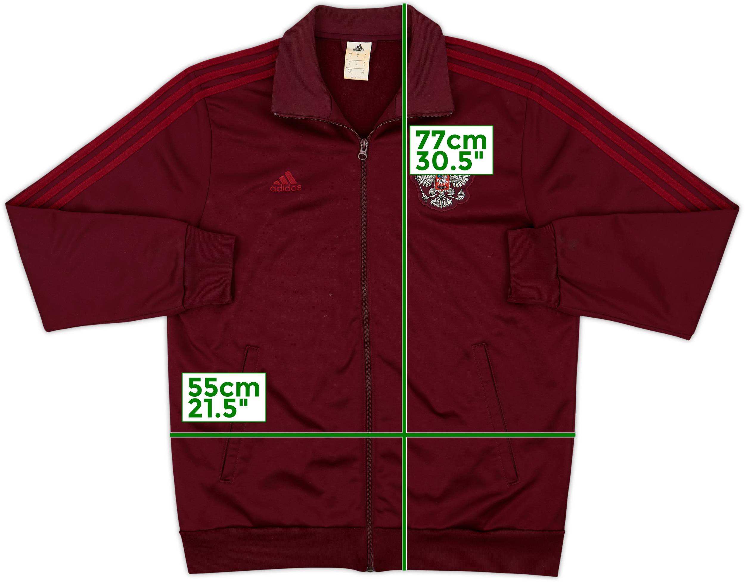 2012-14 Russia adidas Track Jacket - 8/10 - (L)