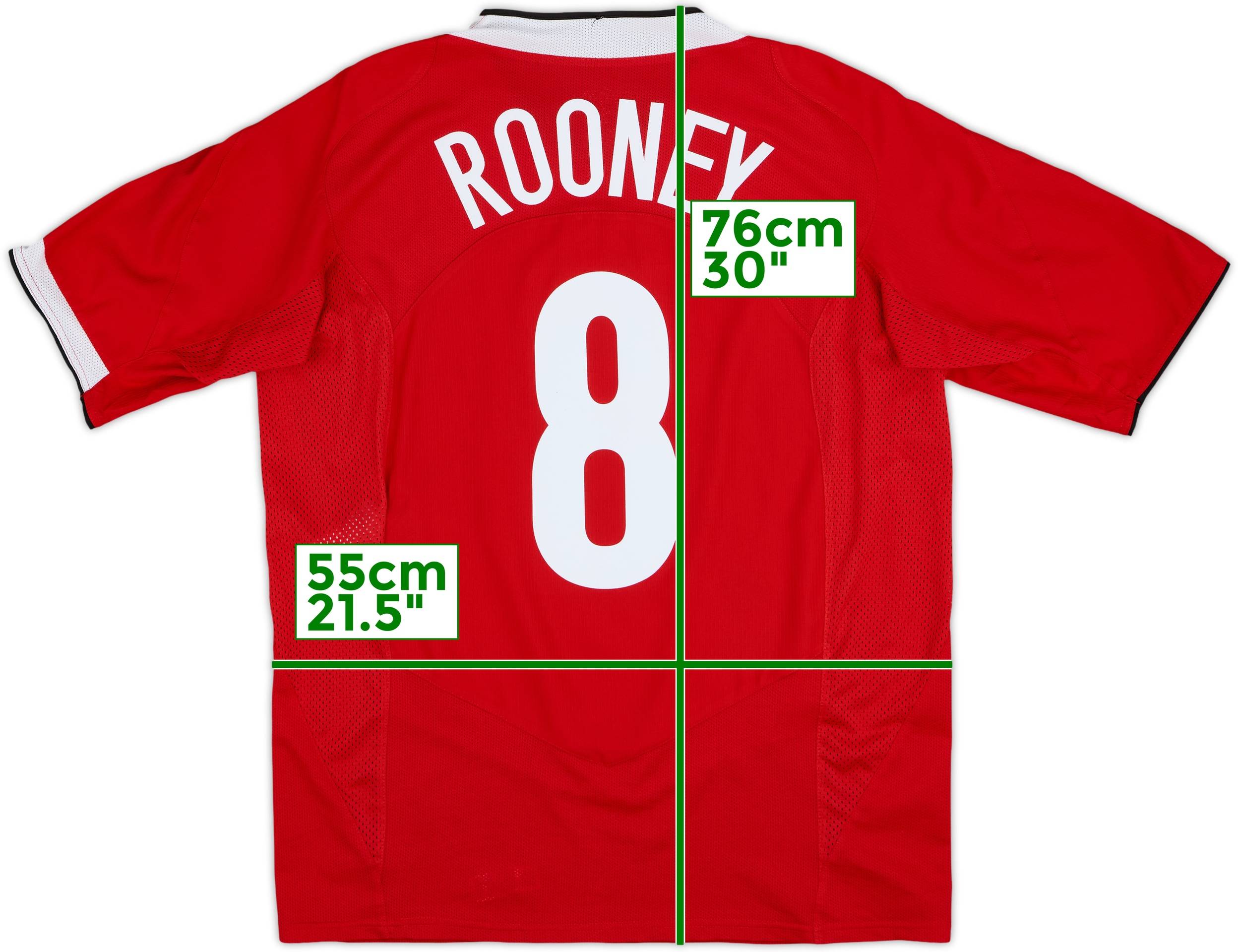 2004-06 Manchester United Home Shirt Rooney #8 - 6/10 - (L)