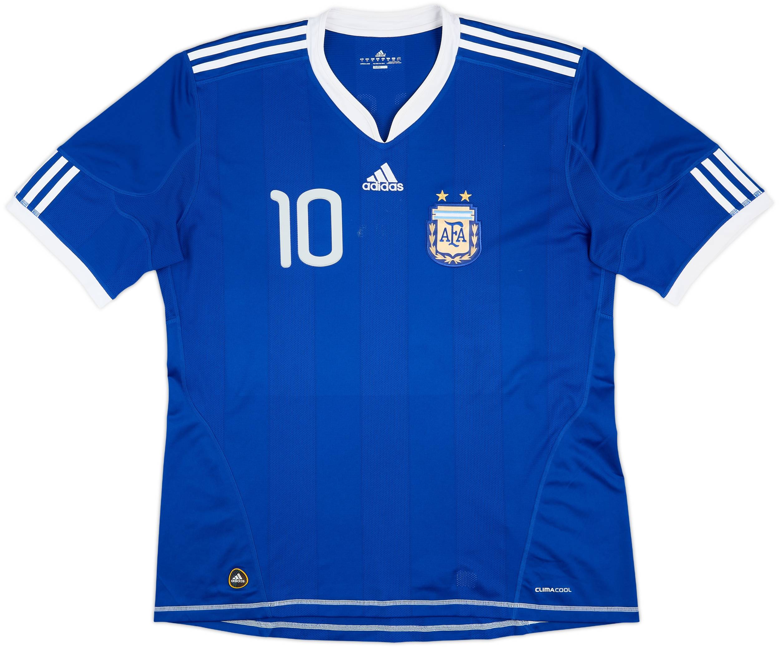 2010-11 Argentina Away Shirt Messi #10 - 5/10 - (XL)
