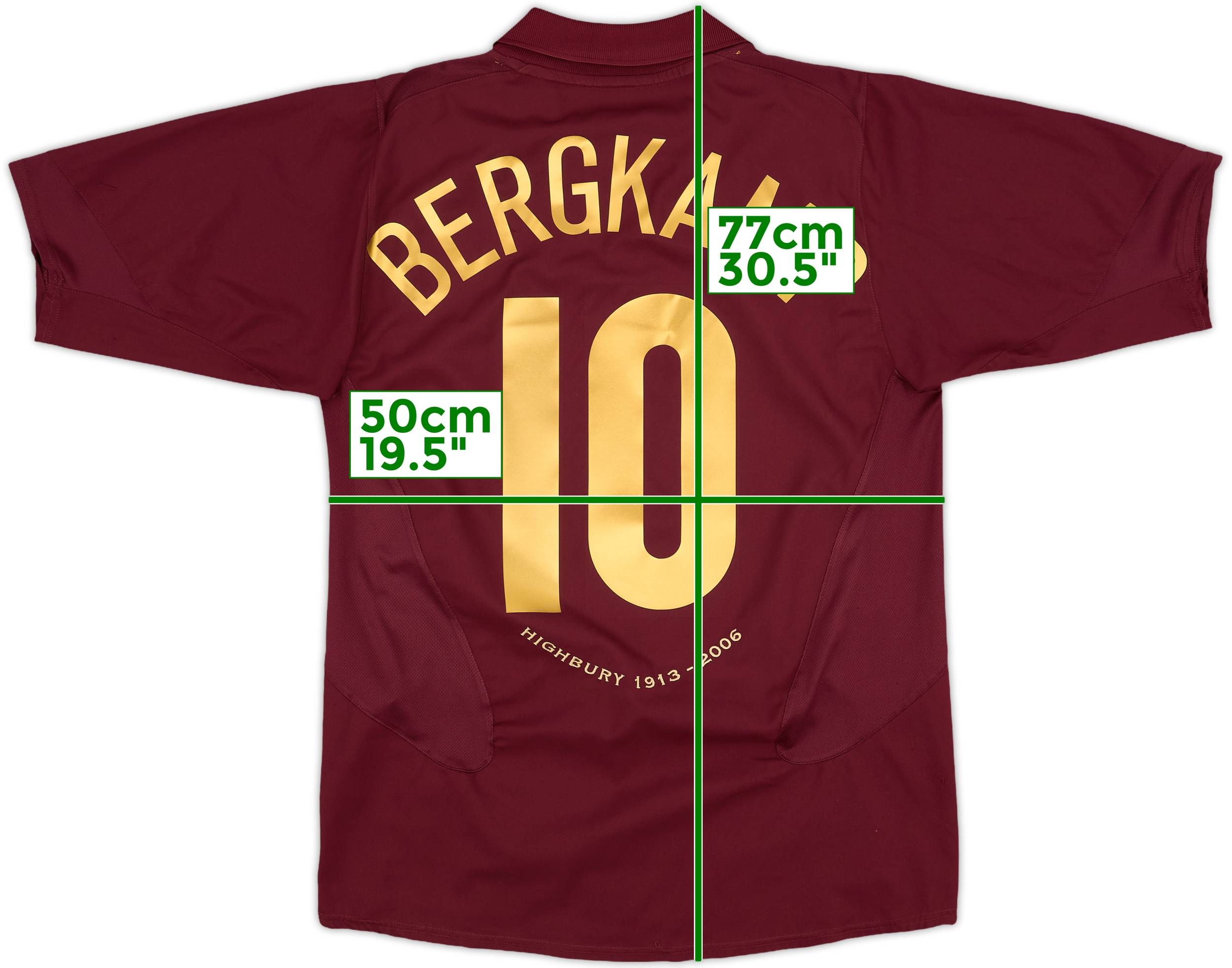 2005-06 Arsenal Home Shirt Bergkamp #10 - 5/10 - (M)