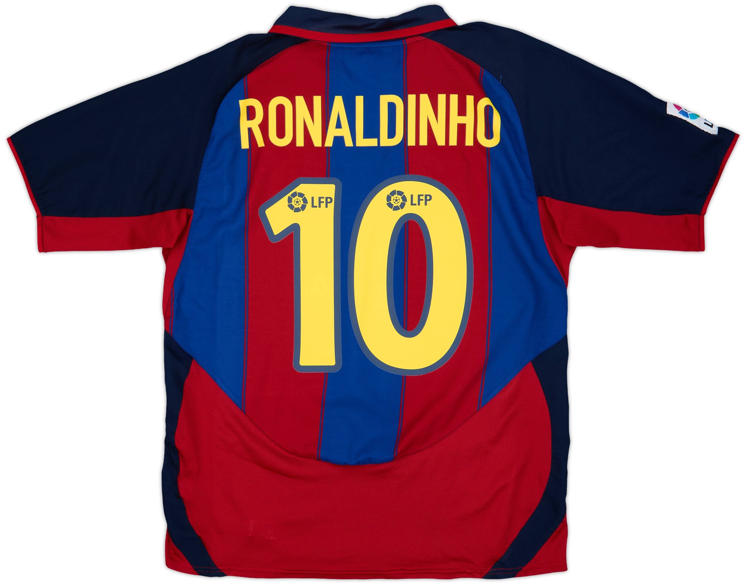 FC Barcelona Ronaldinho 10 シャツ Ronaldinho | FC Barcelona - Real Madrid Legends | MatchWornShirt