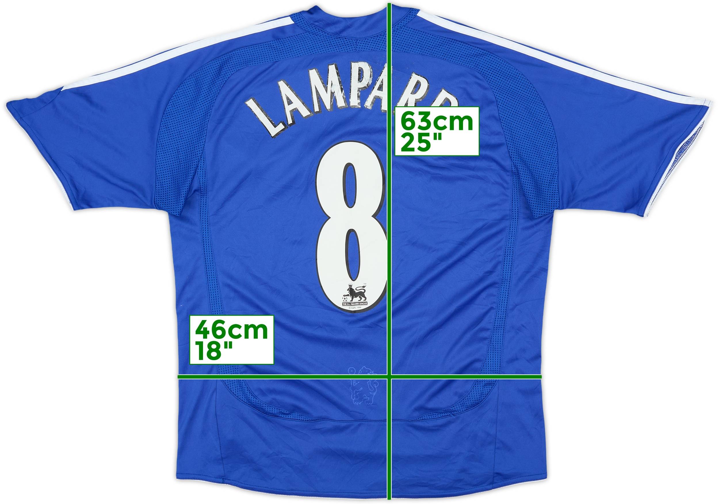 2006-08 Chelsea Home Shirt Lampard #8 - 6/10 - (L.Boys)