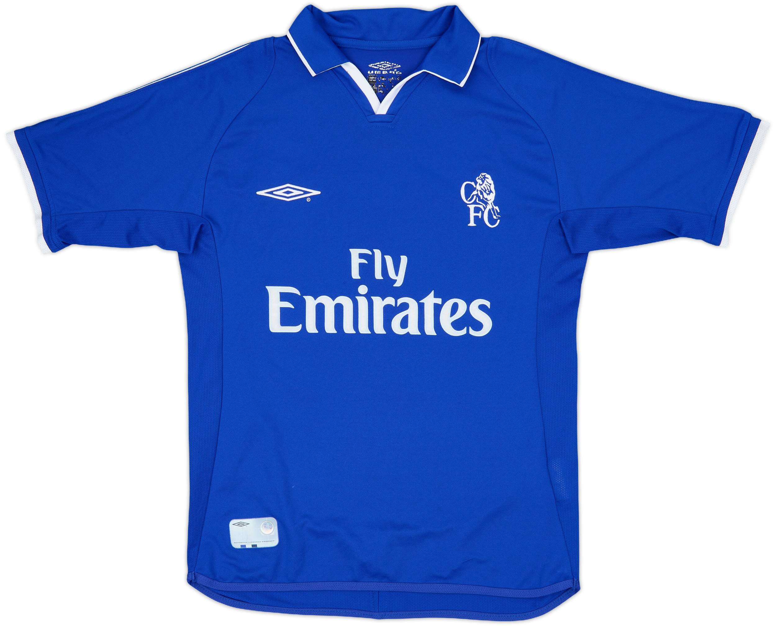 2001-03 Chelsea Home Shirt Zola #25 - 8/10 - (S)
