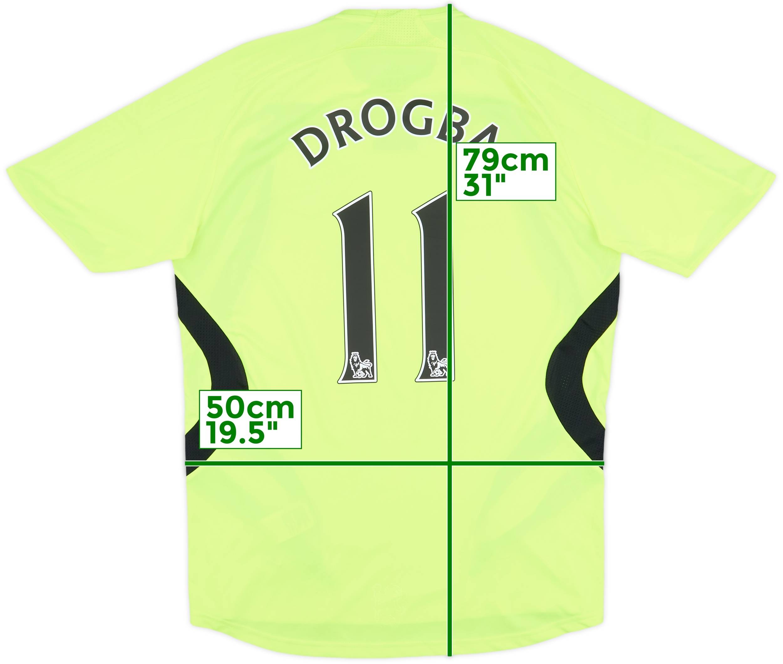 2007-08 Chelsea Away Shirt Drogba #11 - 8/10 - (M)