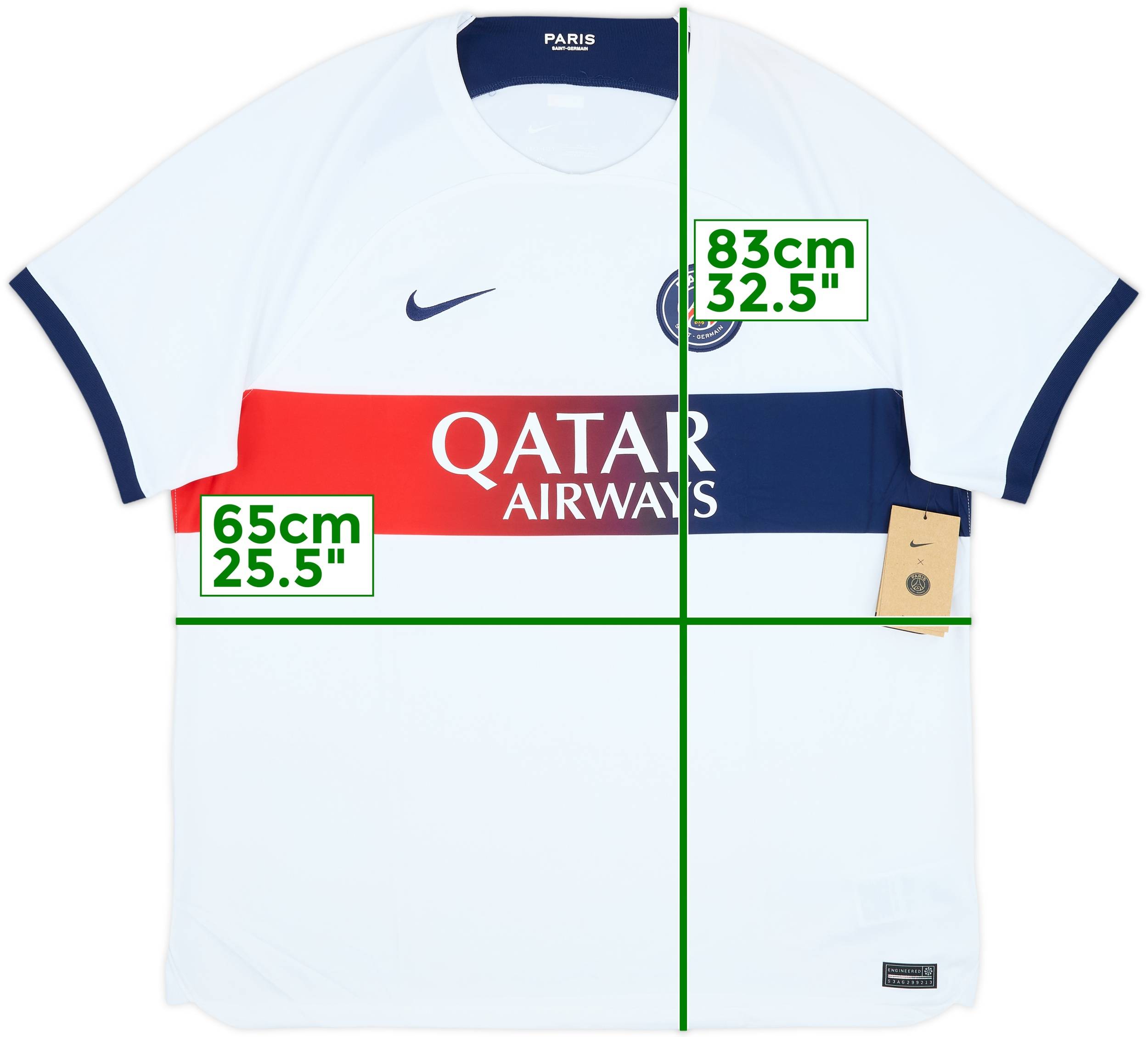 2023-24 Paris Saint-Germain Away Shirt (XXL)