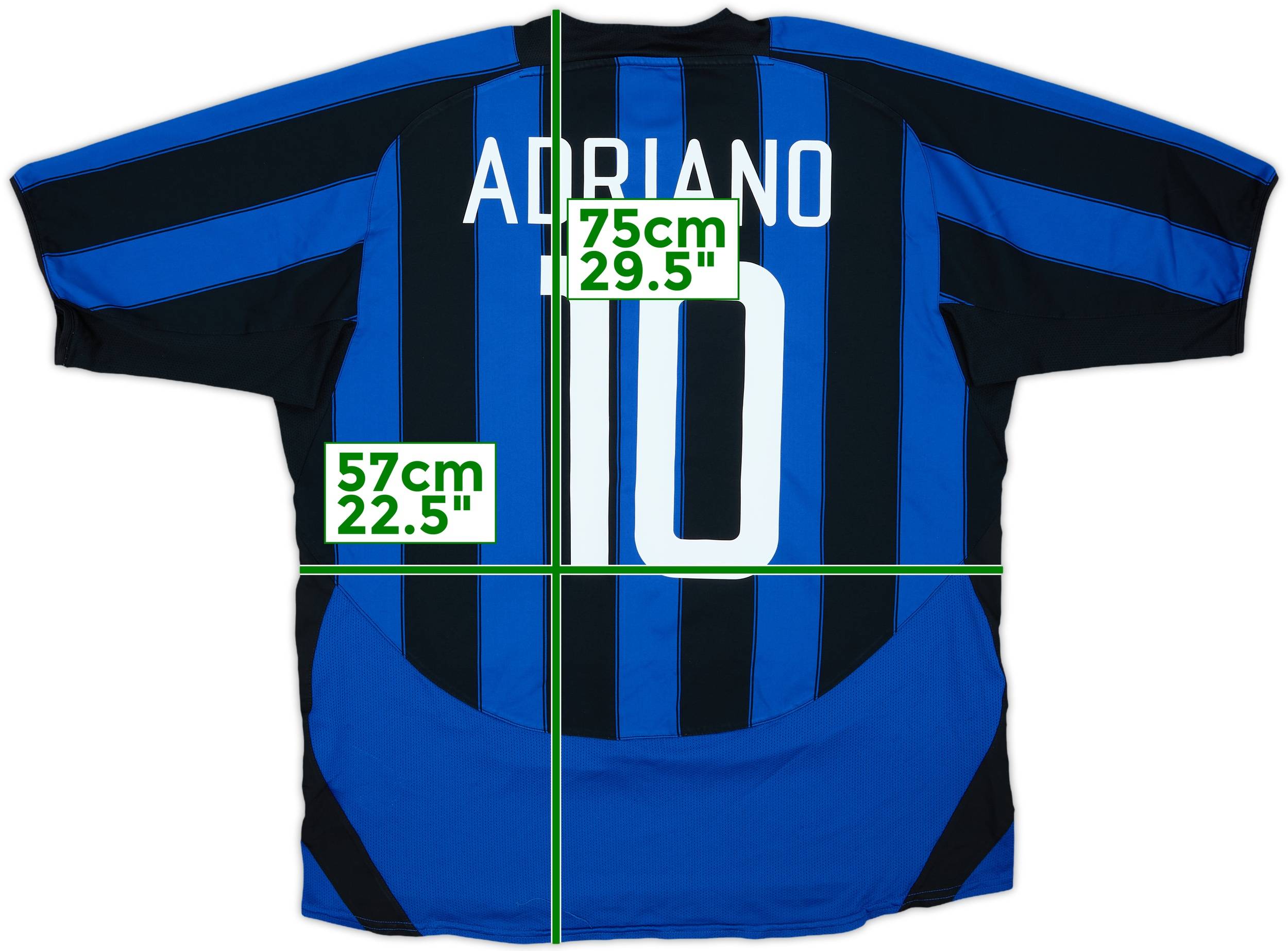 2003-04 Inter Milan Home Shirt Adriano #10 - 9/10 - (XL)