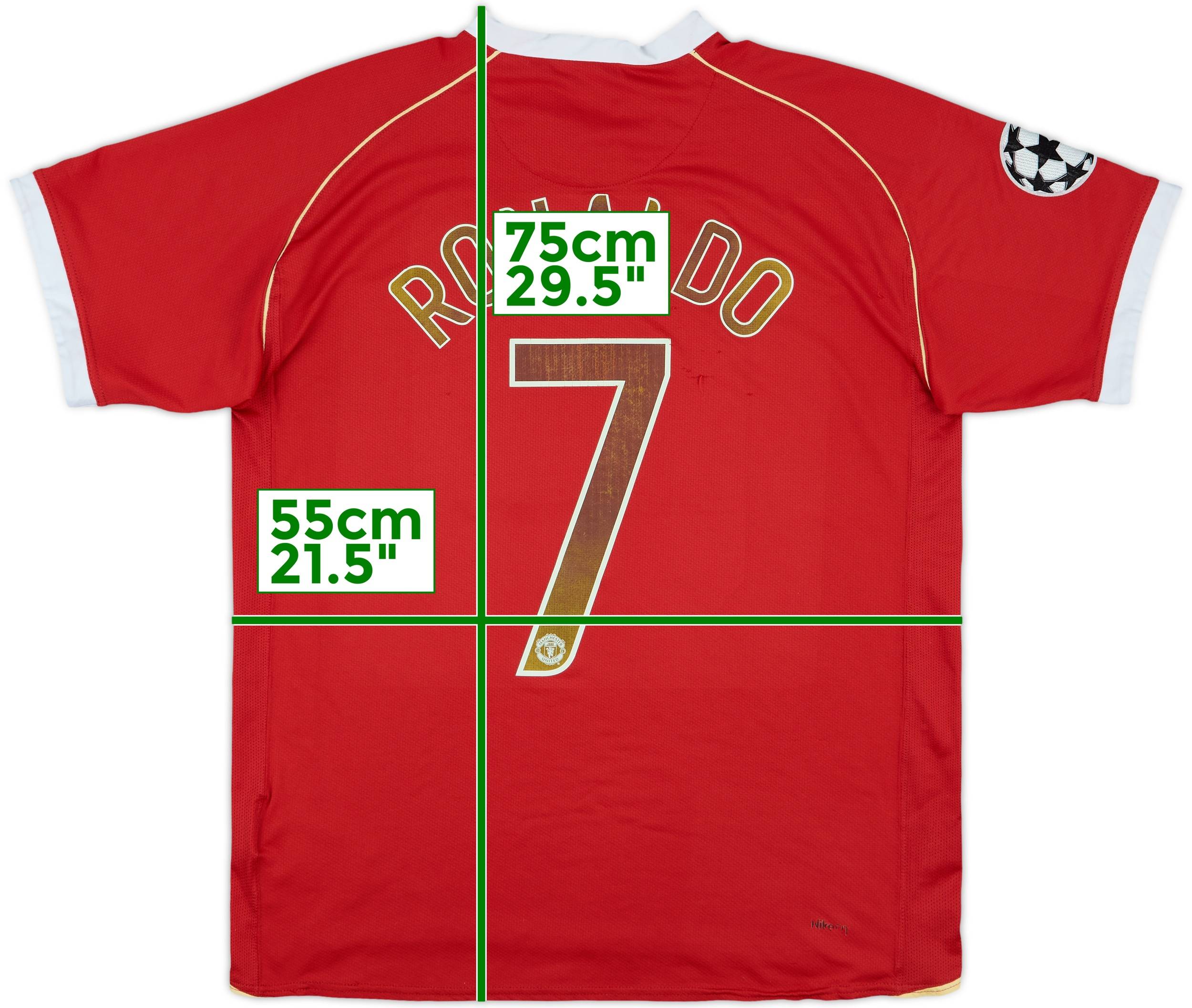 2006-07 Manchester United Home Shirt Ronaldo #7 - 4/10 - (L)