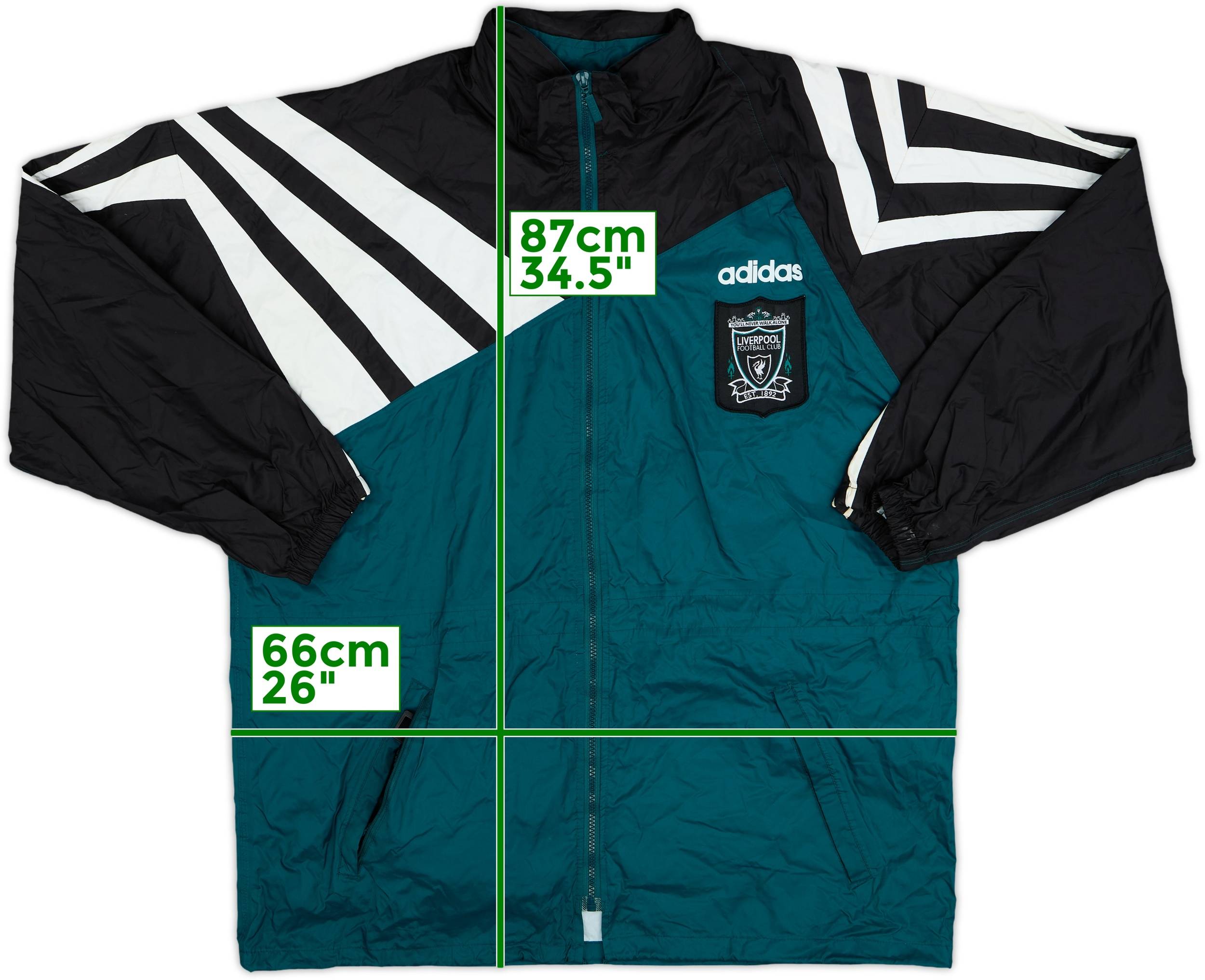 1995-96 Liverpool adidas Track Jacket - 9/10 - (M/L)