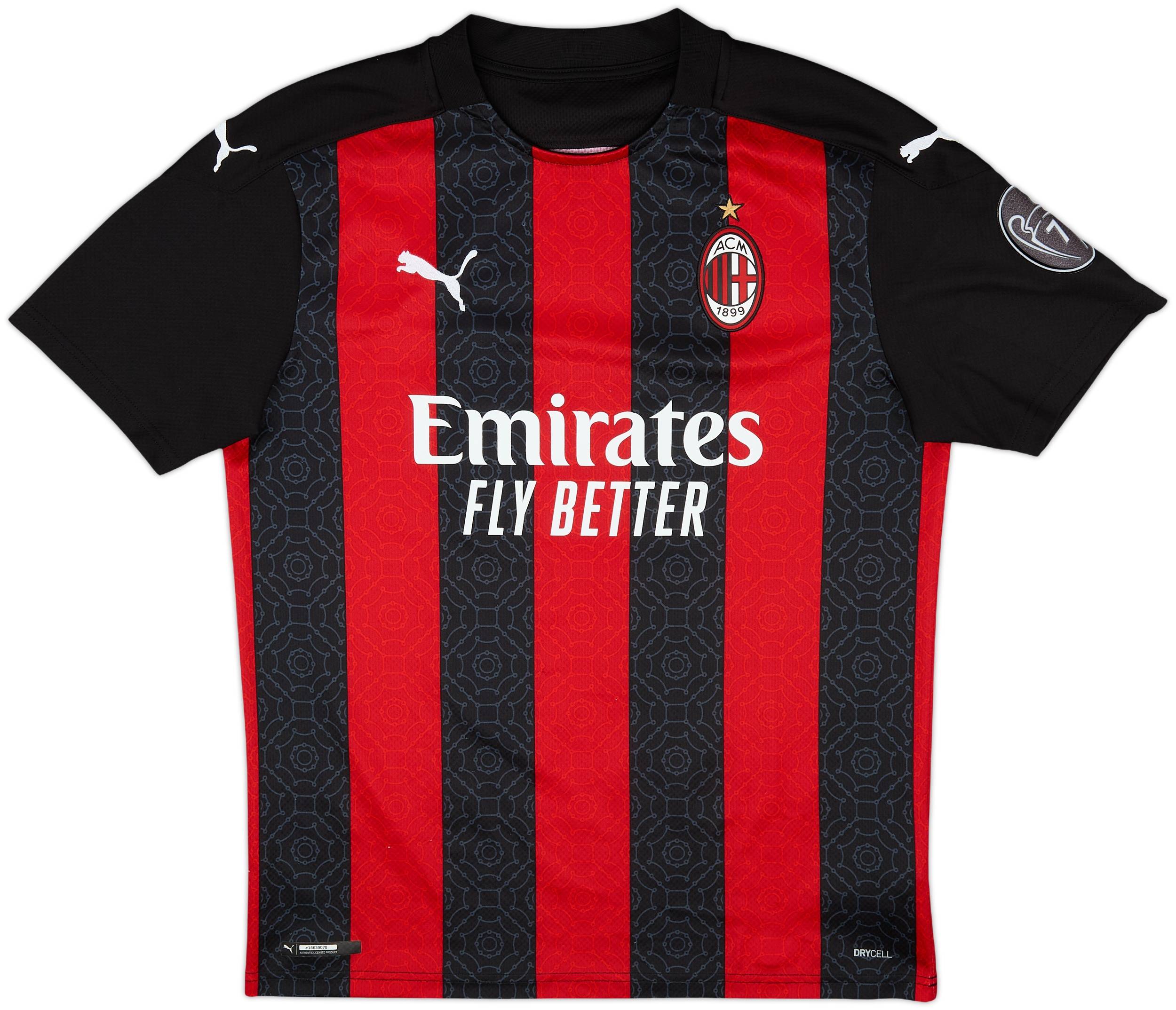2020-21 AC Milan Home Shirt Ibrahimovic #11 - 10/10 - (M)