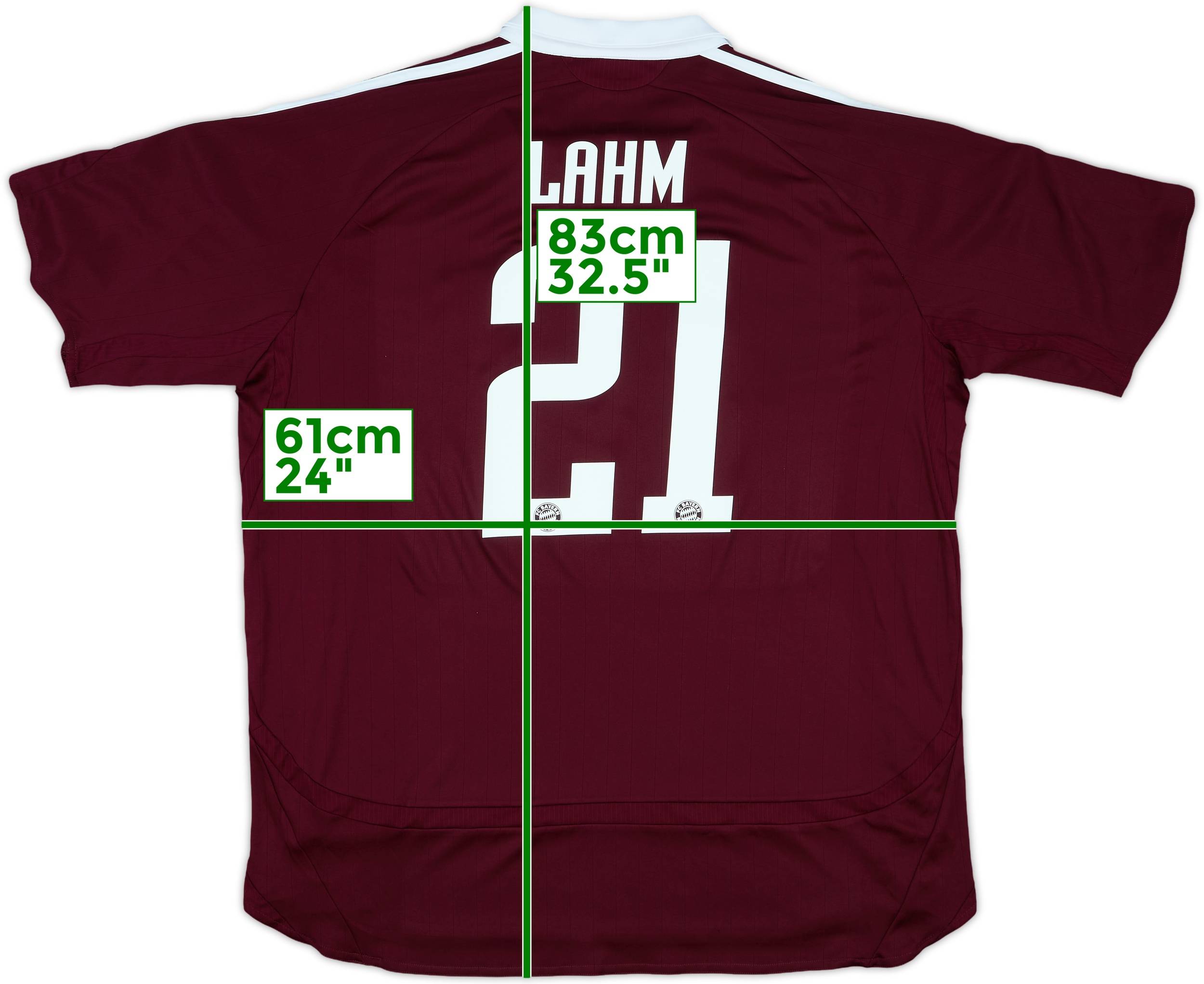 2006-07 Bayern Munich CL Shirt Lahm #21 - 5/10 - (XL)