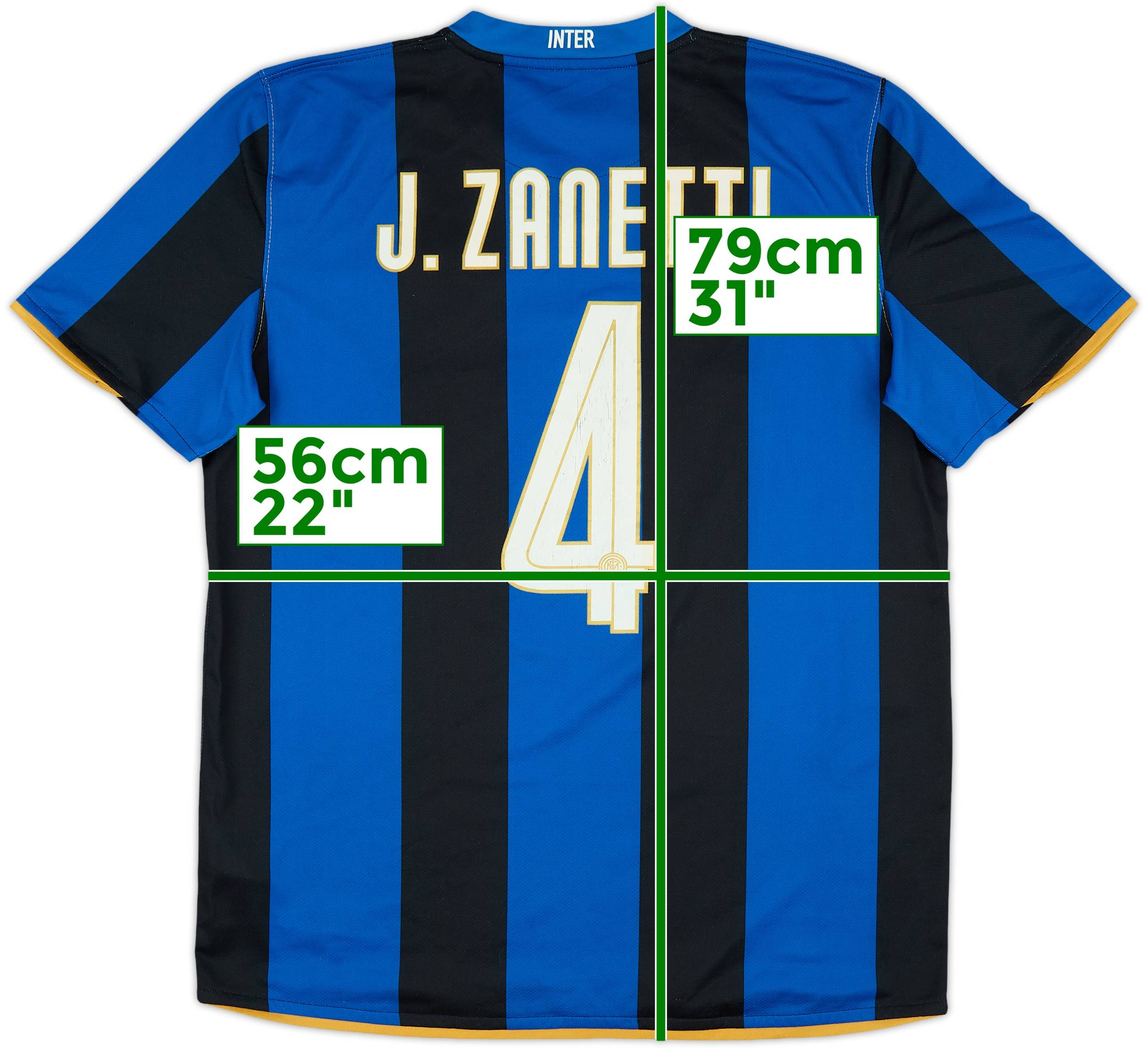 正規品　インテル１００周年　J. ZANETTI 4 長袖　ACミラン 正規品 インテル100周年 J. ZANETTI 4 長袖 ACミラン ウェア