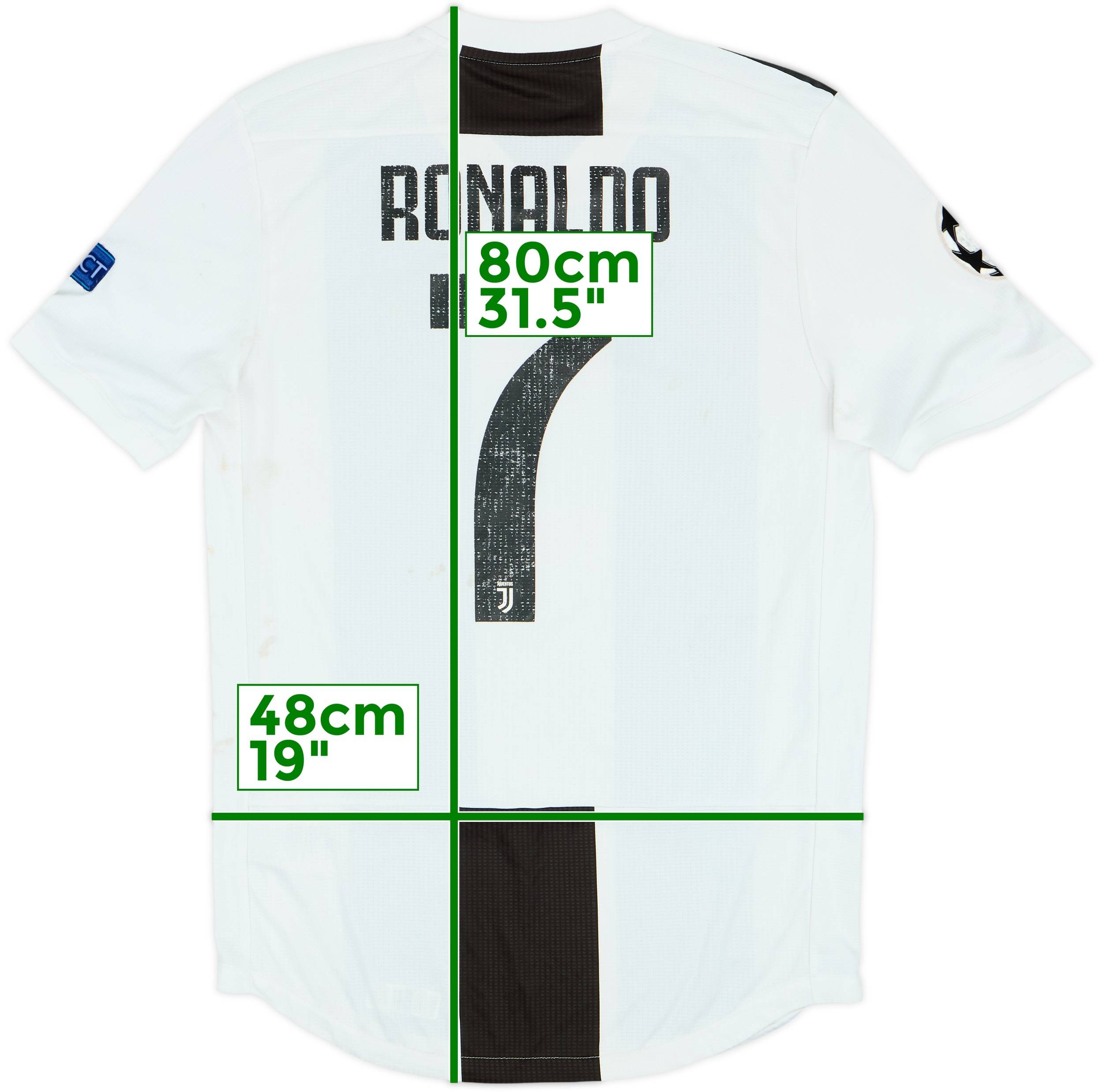 2018-19 Juventus Authentic Home Shirt Ronaldo #7 - 5/10 - (M)