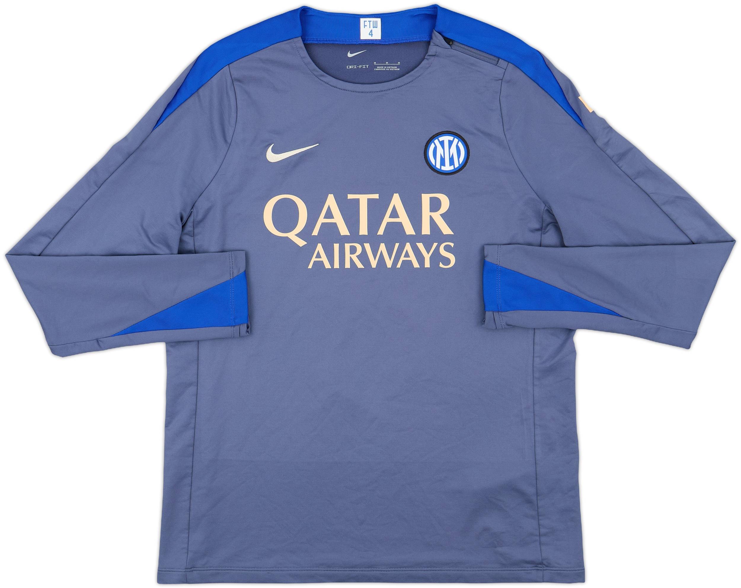 2024-25 Inter Milan Nike 1/4 Zip Drill Top - 5/10 - (M)