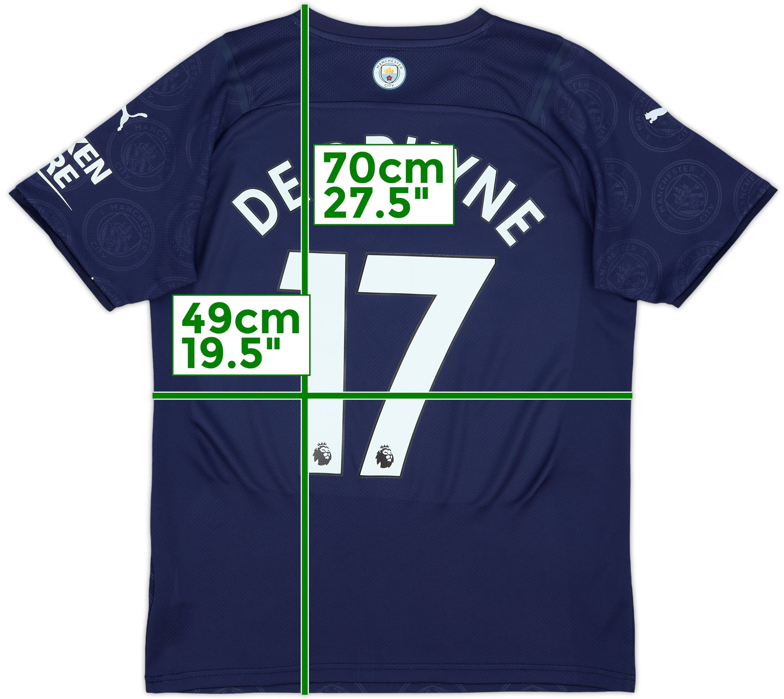 2021-22 Manchester City Third Shirt De Bruyne #17 - 10/10 - (M)