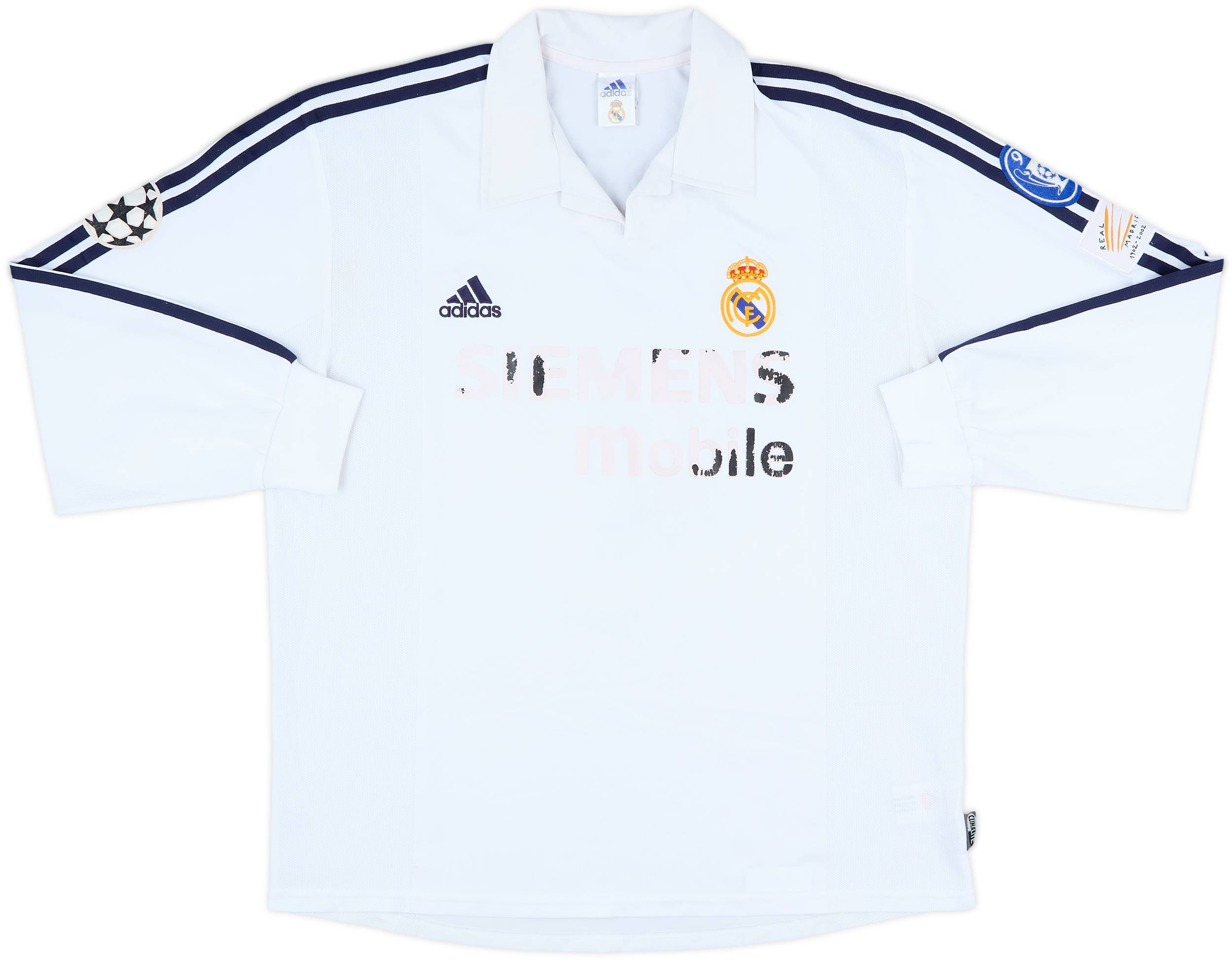 2002-03 Real Madrid Centenary Home L/S Shirt Raul #7 - 4/10