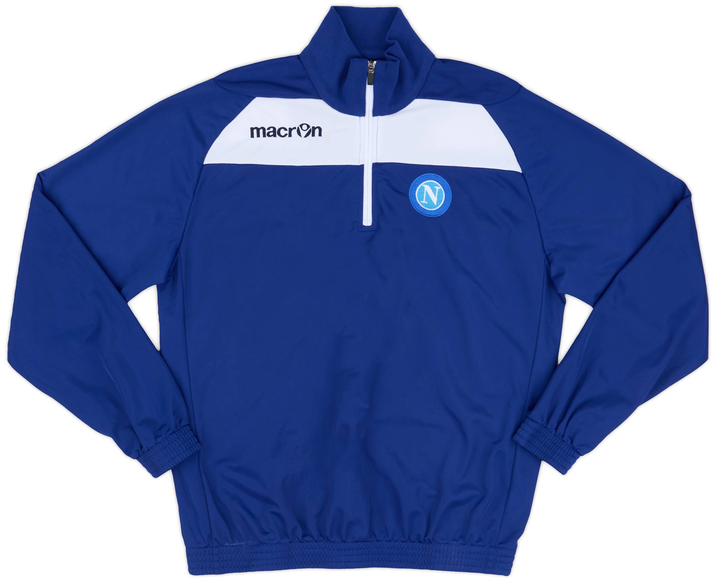 2014-15 Napoli Macron 1/4 Zip Training Top - 5/10 - (L)