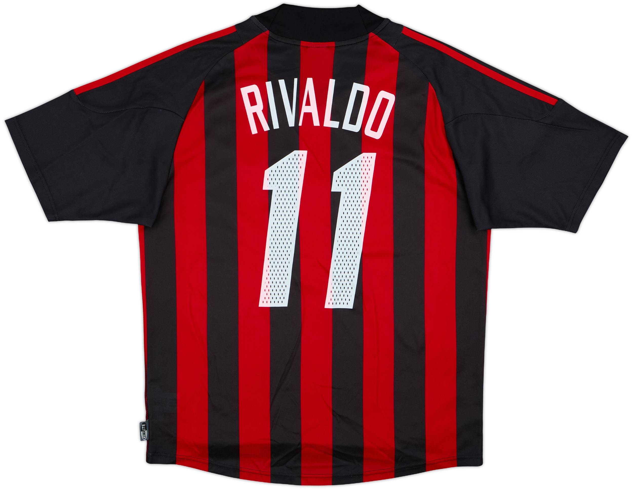 2002-03 AC Milan Home Shirt Rivaldo #11 - 8/10 - (M)