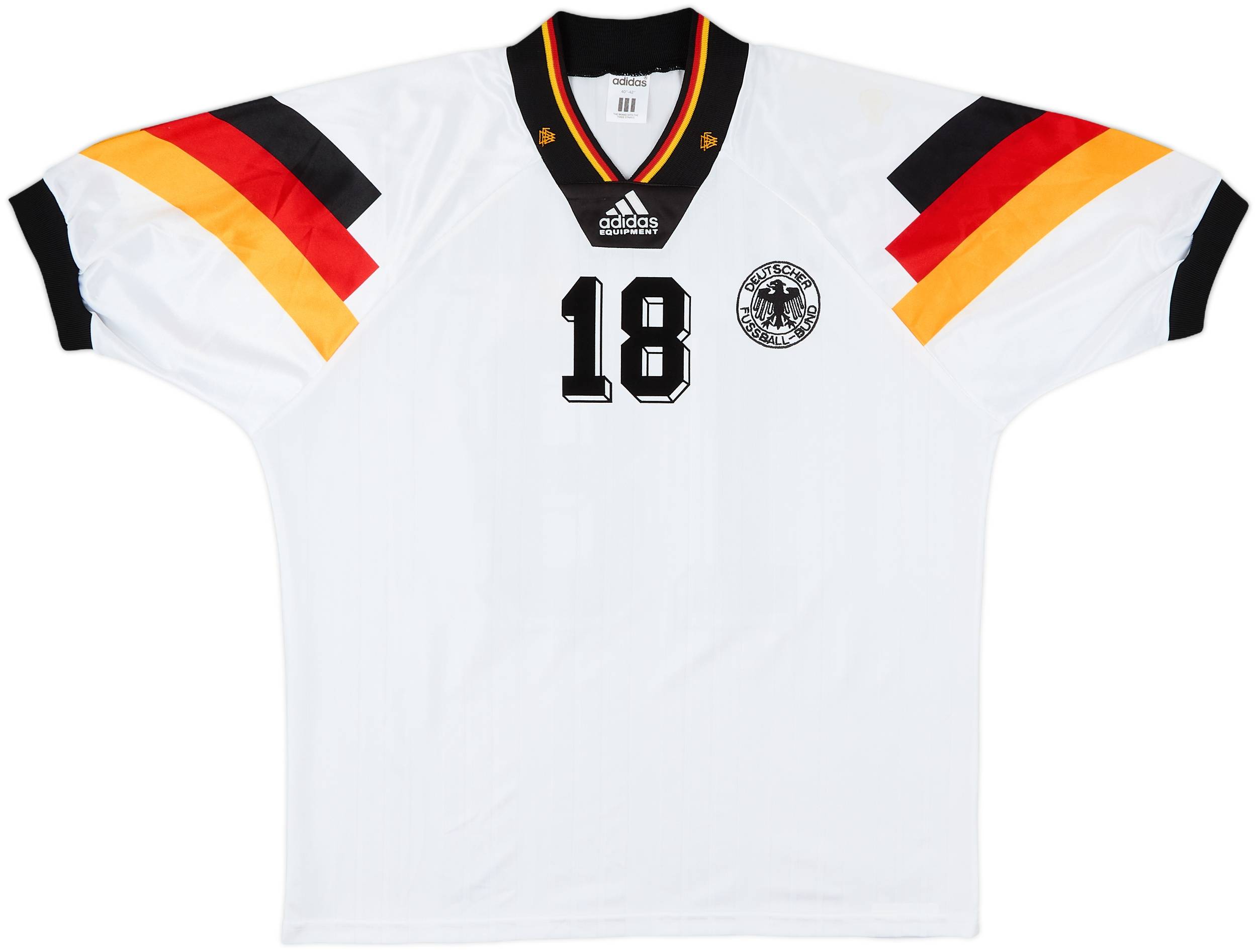 1992-94 Germany Home Shirt Klinsmann #18 - 8/10 - (M/L)