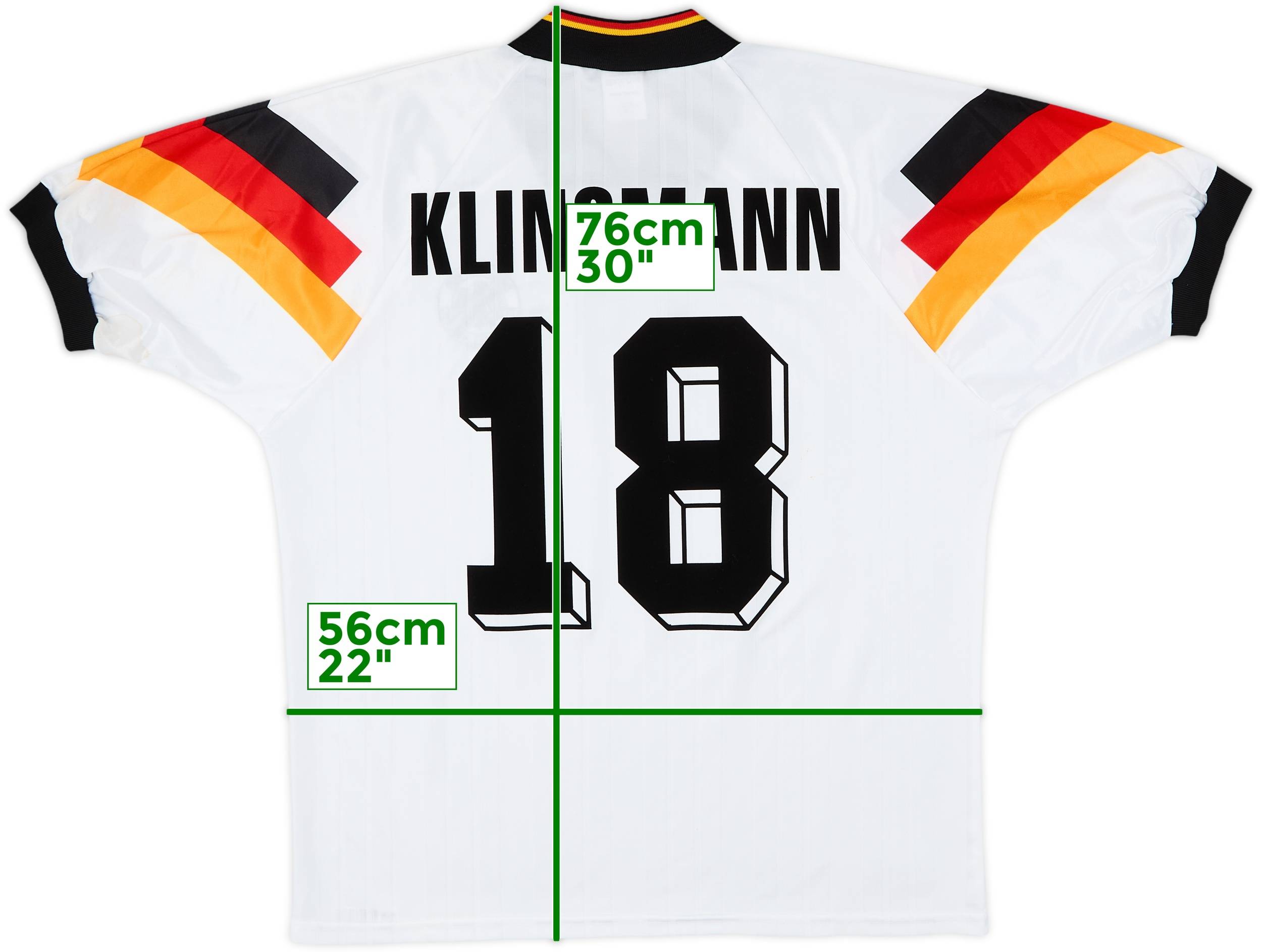 1992-94 Germany Home Shirt Klinsmann #18 - 8/10 - (M/L)