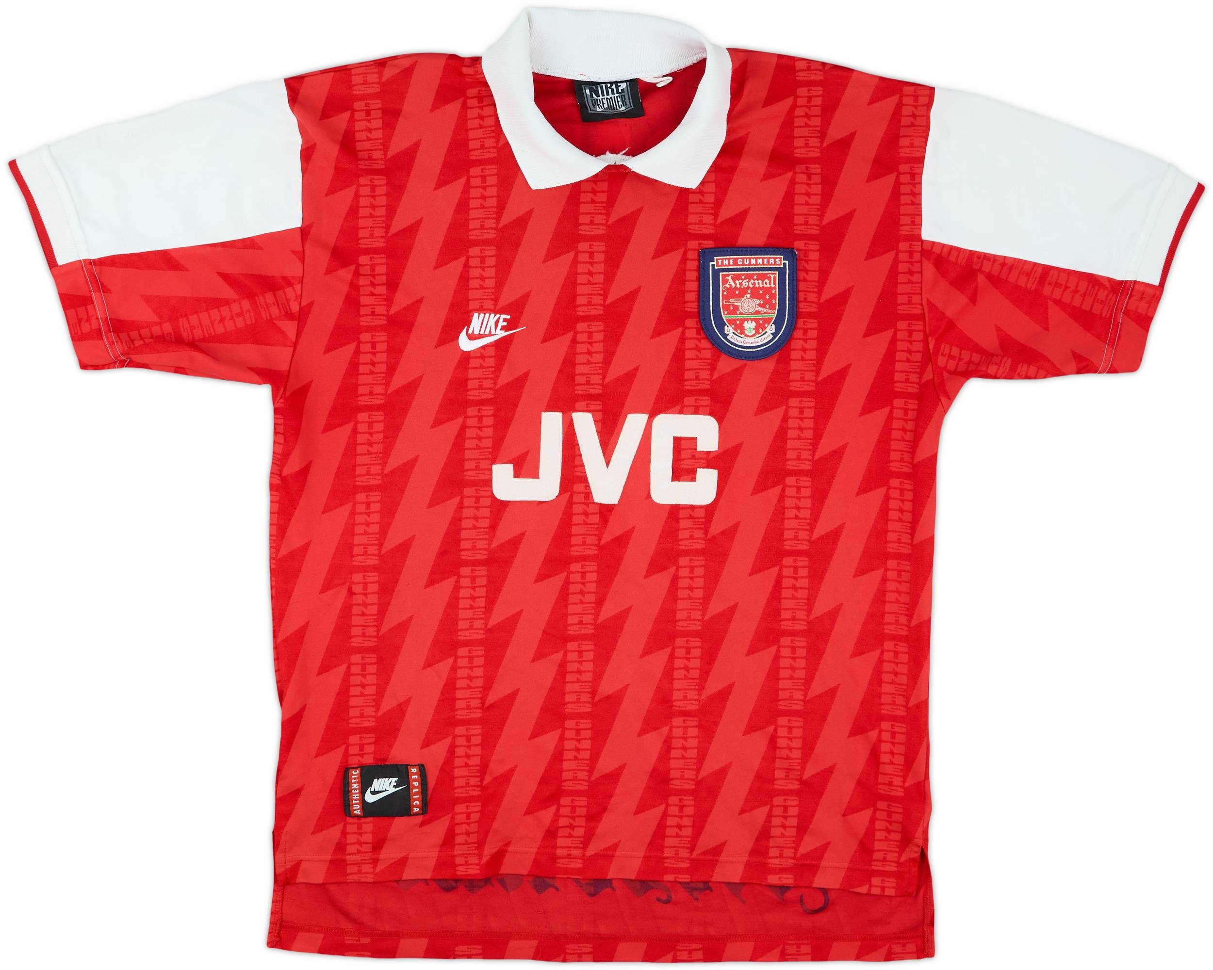 1994-96 Arsenal Home Shirt Adams #6 - 7/10 - (L)