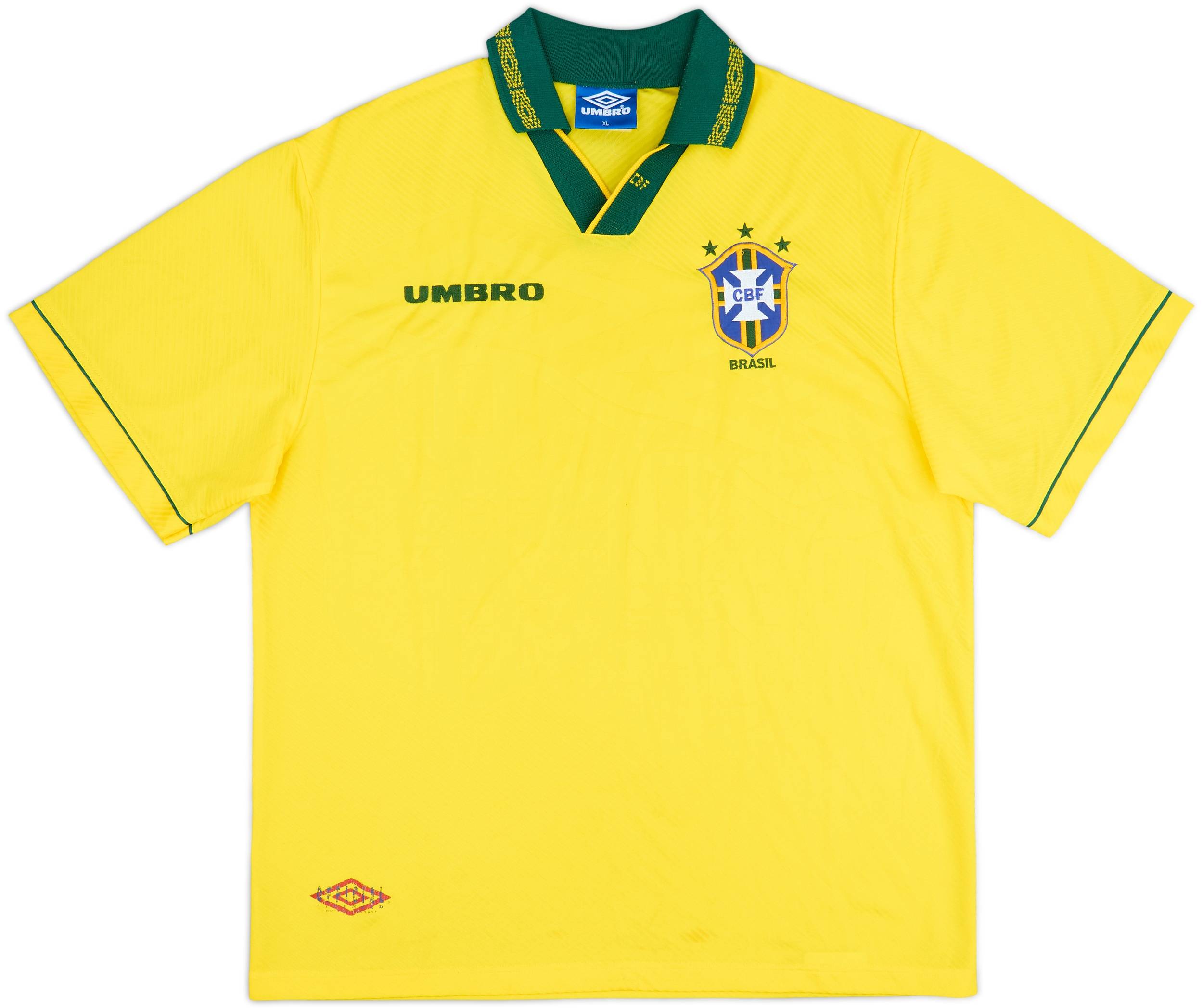 1993-94 Brazil Home Shirt - 6/10 - (XL)