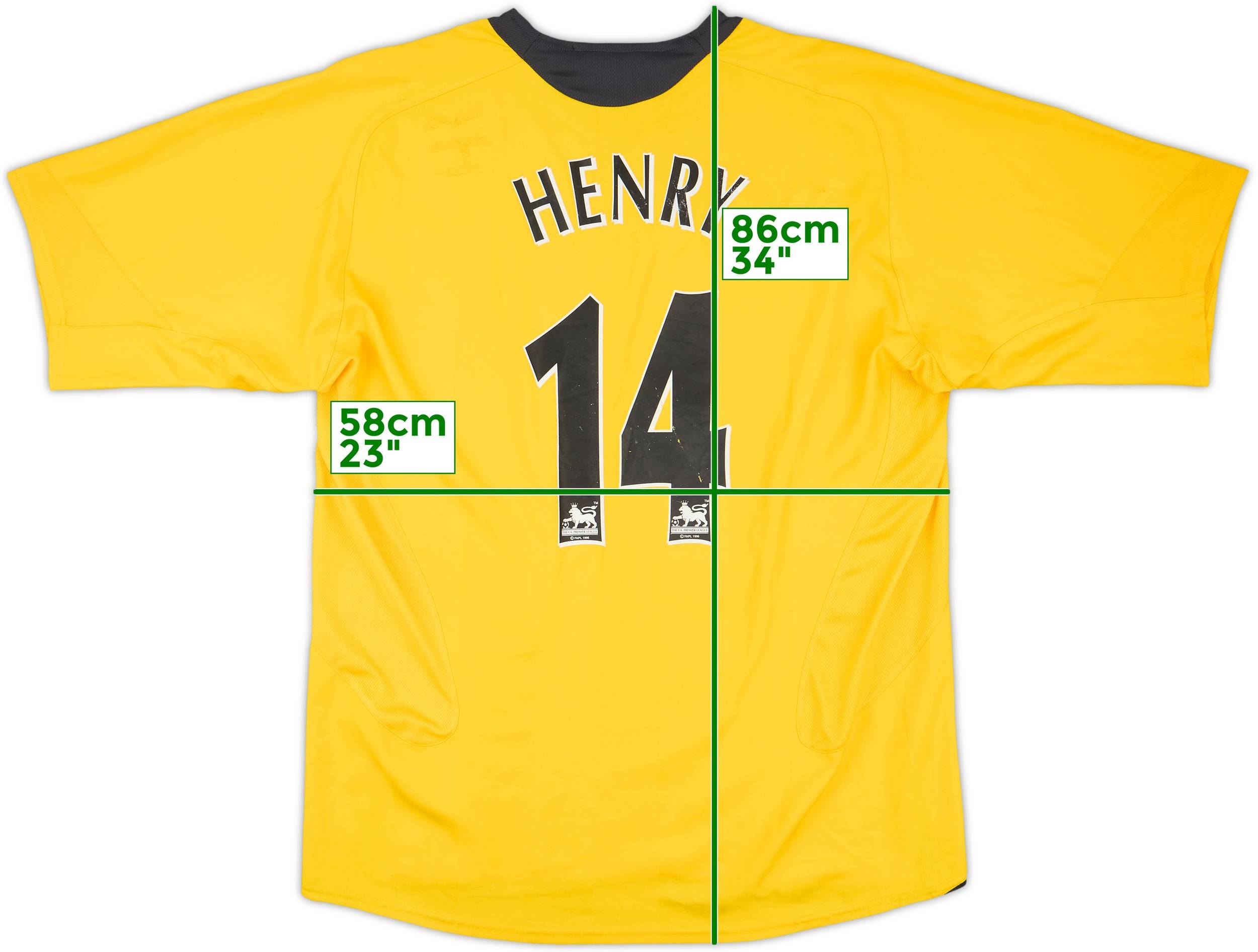2005-06 Arsenal Away Shirt Henry #14 - 6/10 - (XL)