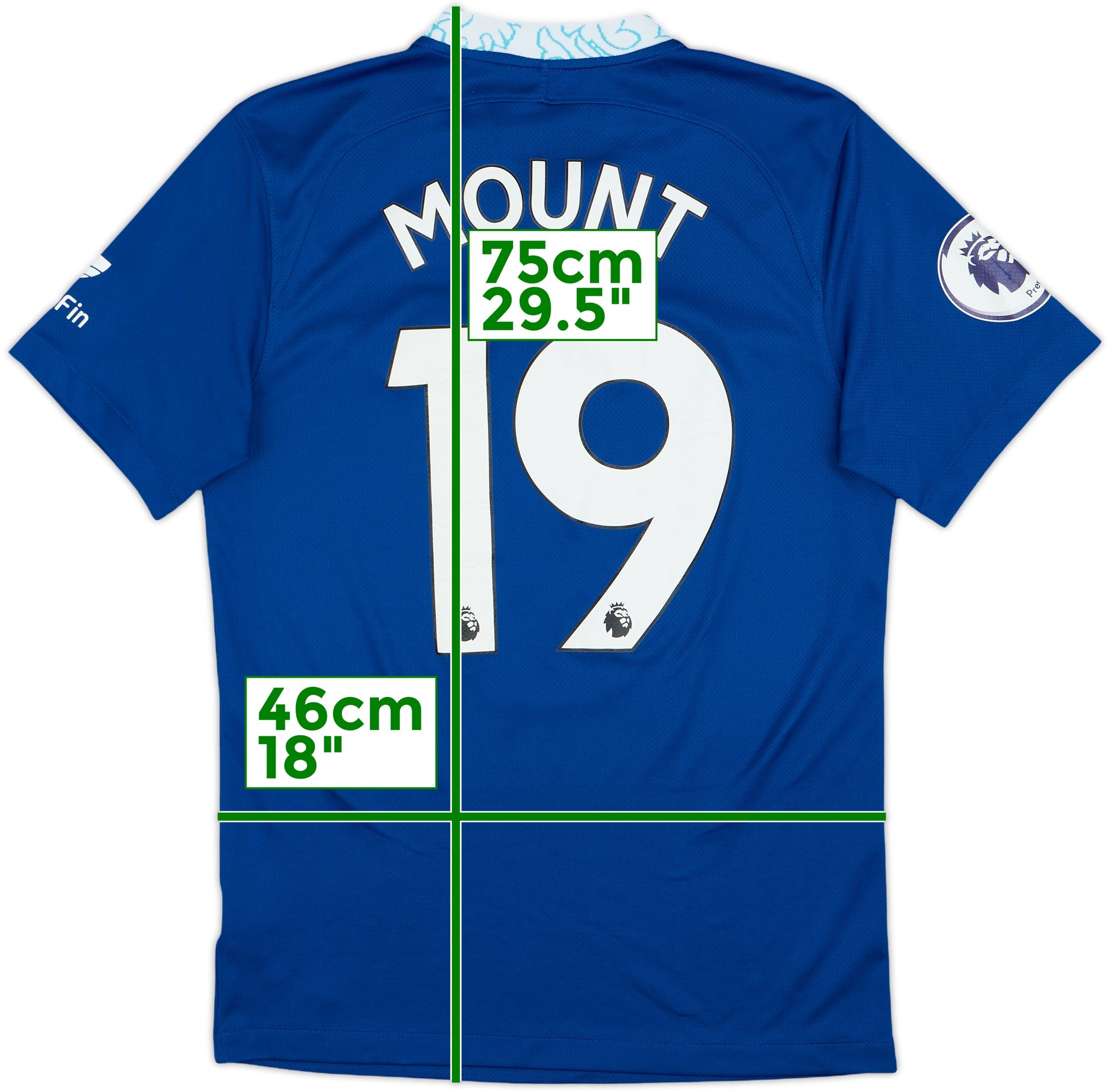 Chelsea 2022-23 Mount Tシャツ 2022-23 Chelsea Home Shirt Mount #19 - 5/10 - (S)
