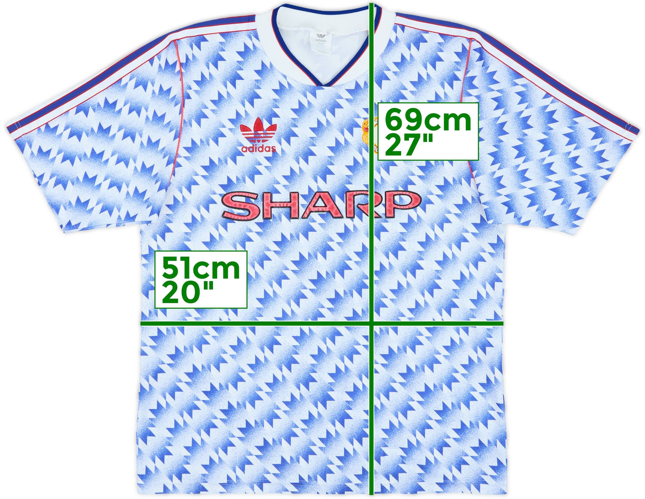 1990-92 Manchester United Away Shirt - 8/10 - (M)