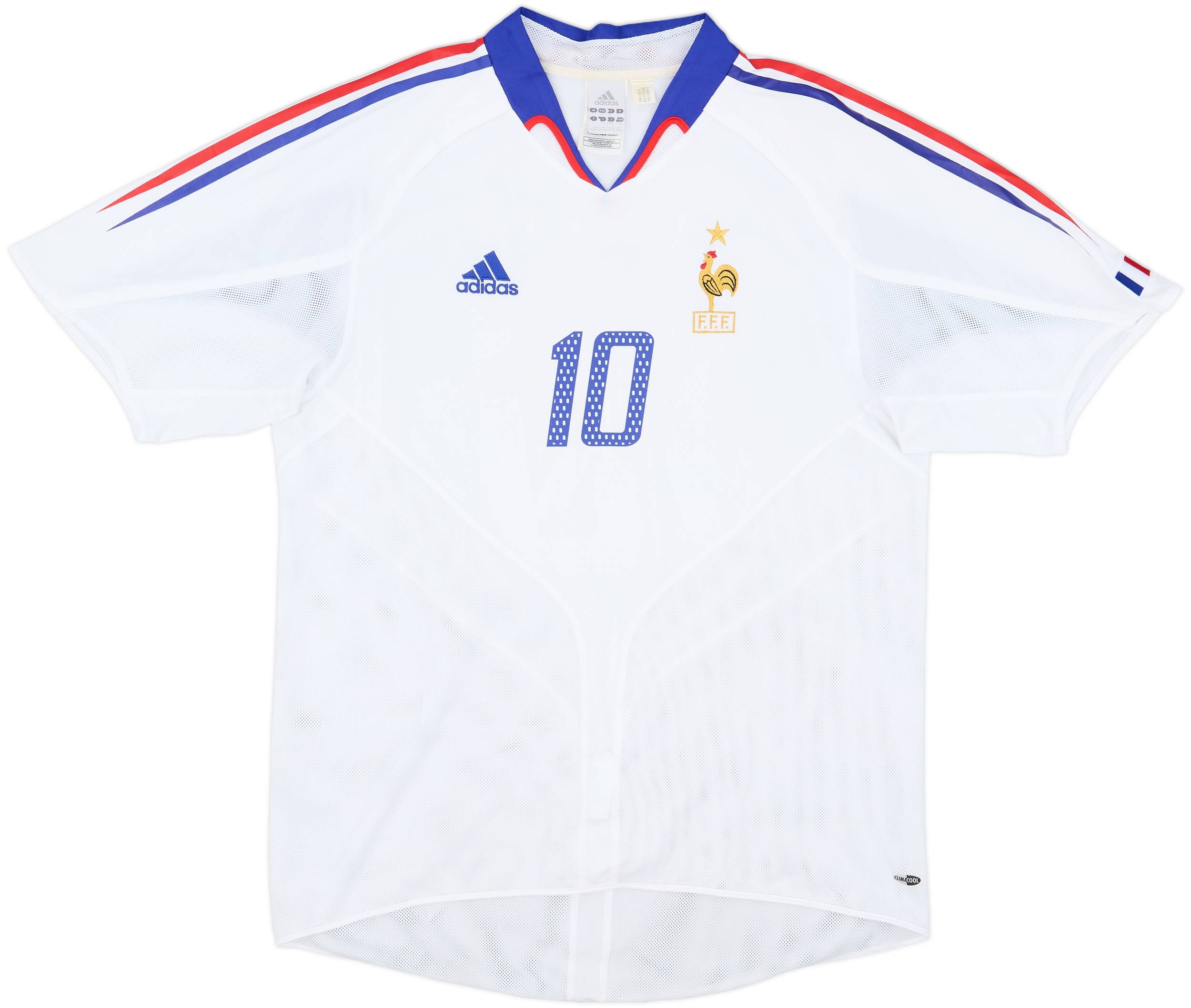 2004 フランス代表 アウェイ ユニフォーム #10 ZIDANE 2004-06 France Away Shirt Zidane #10 - 6/10 - (L)