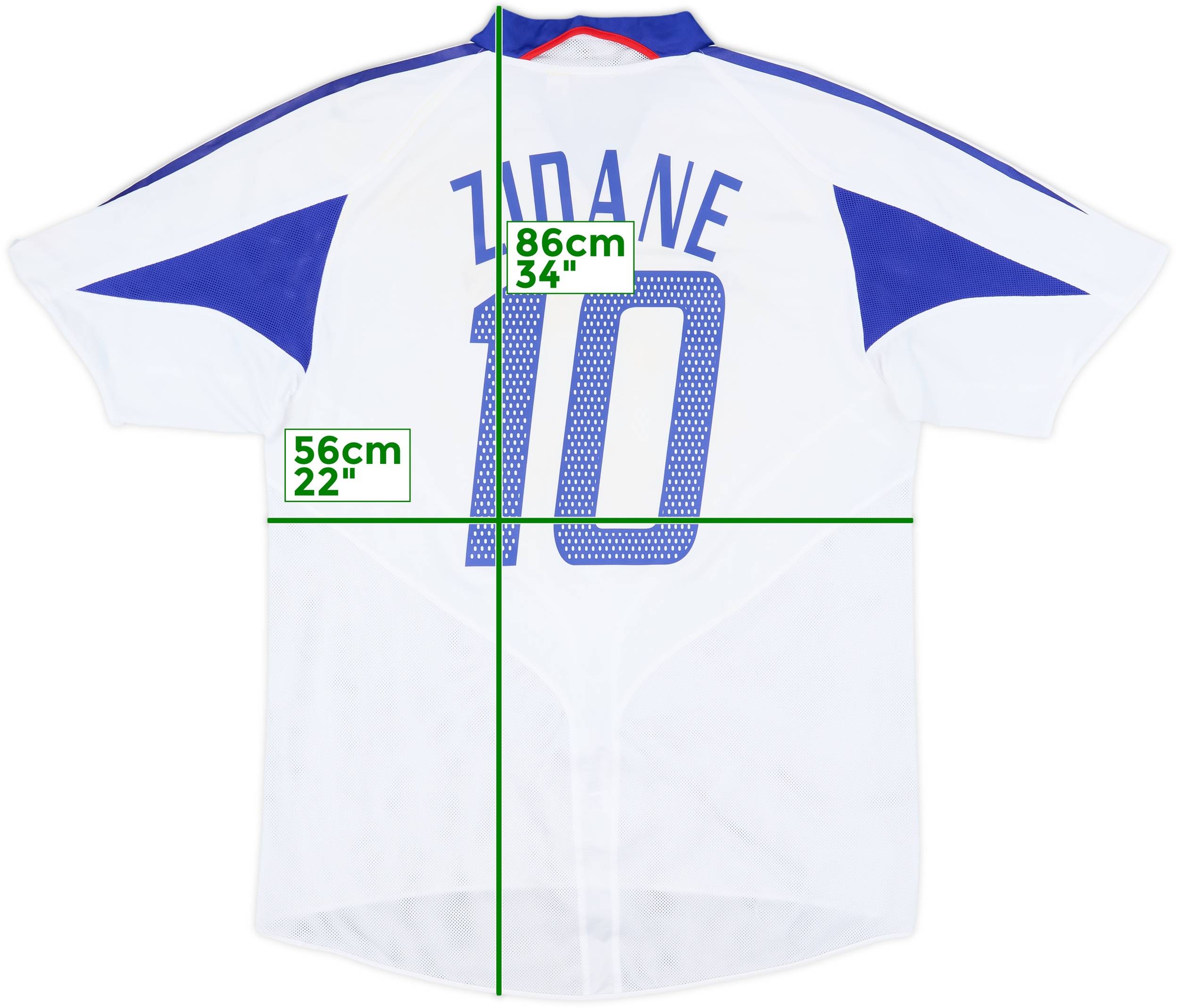 2004-06 France Away Shirt Zidane #10 - 6/10 - (L)