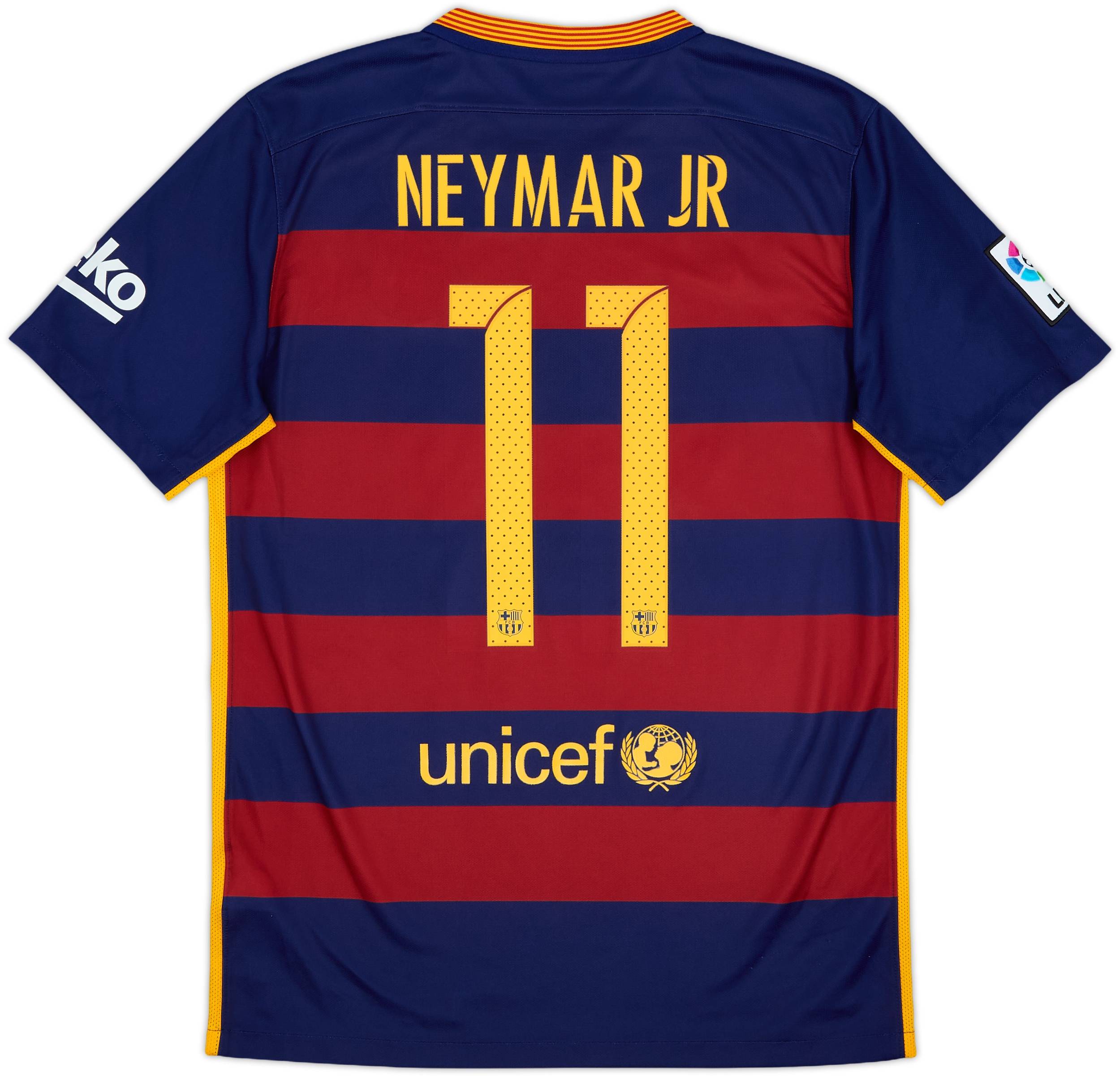 2015-16 Barcelona Home Shirt Neymar Jr #11 - 8/10 - (M)
