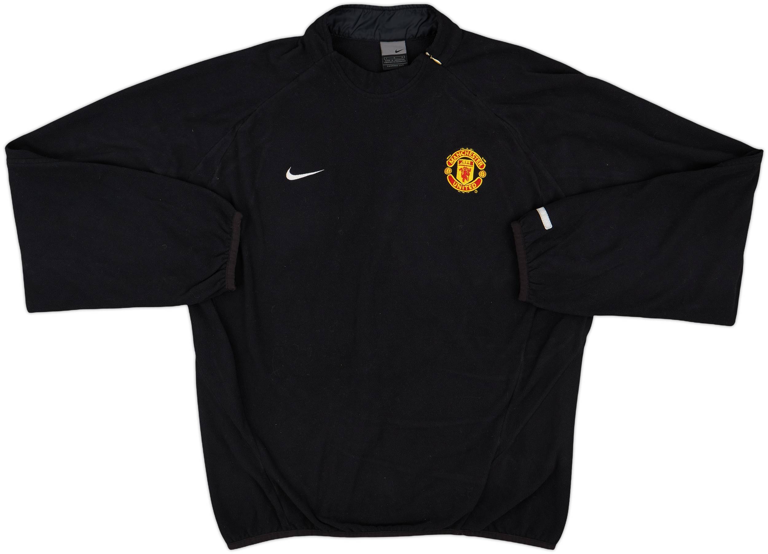 2002-03 Manchester United Nike 1/4 Zip Fleece Top - 8/10 - (L)