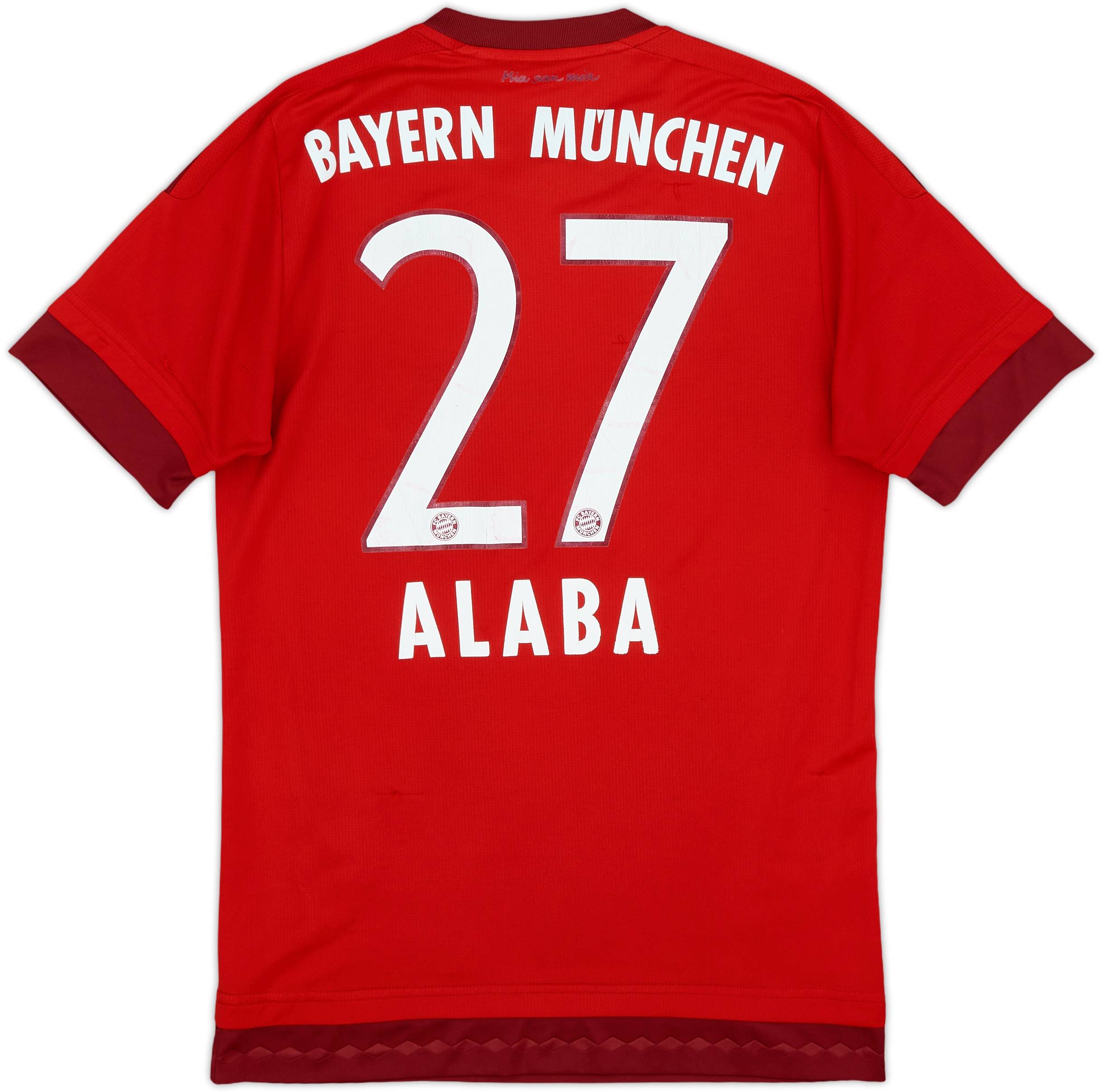 2015-16 Bayern Munich Home Shirt Alaba #27 6/10 (S)