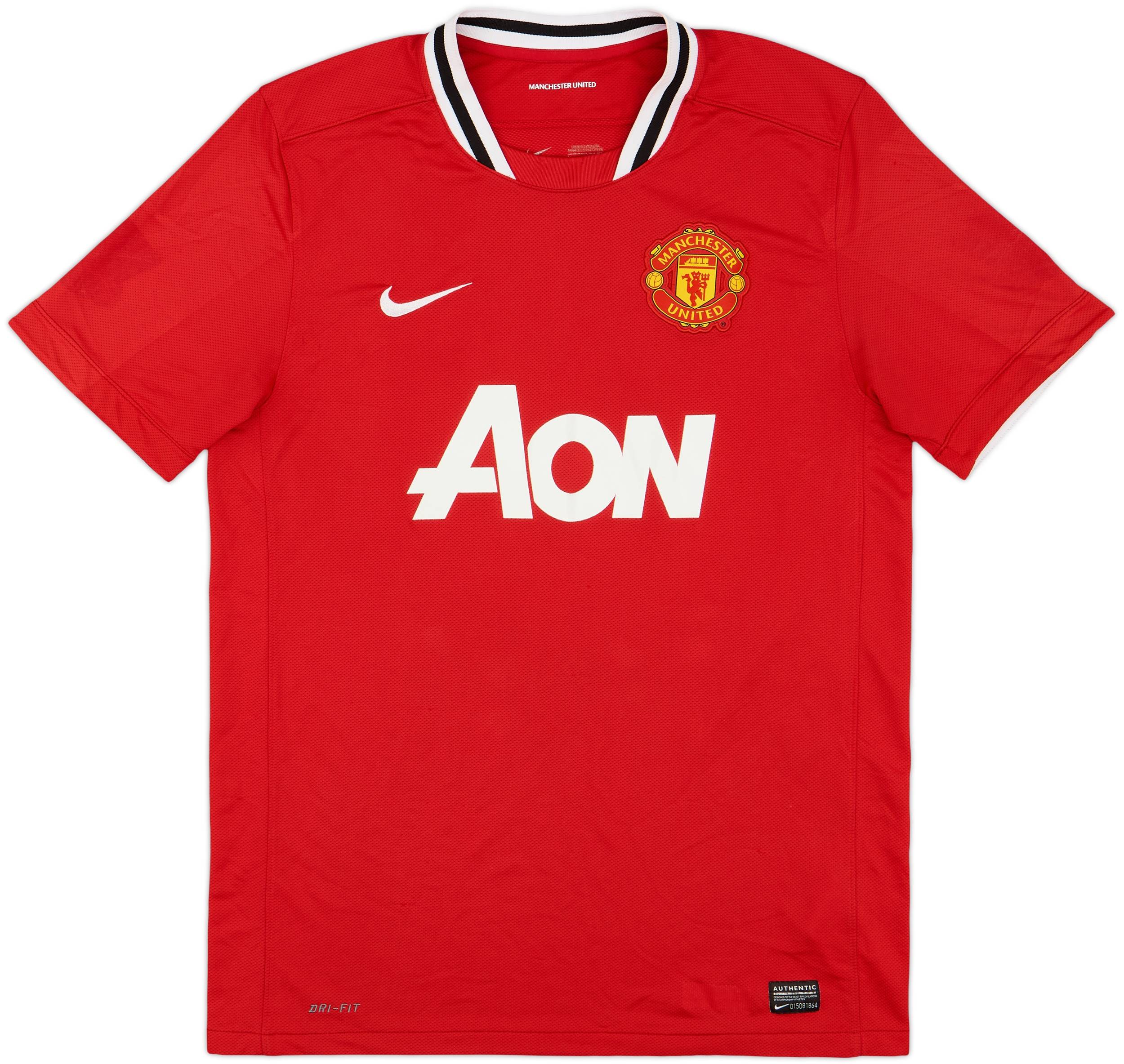 2011-12 Manchester United Home Shirt Valencia #25 - 5/10 - (L)