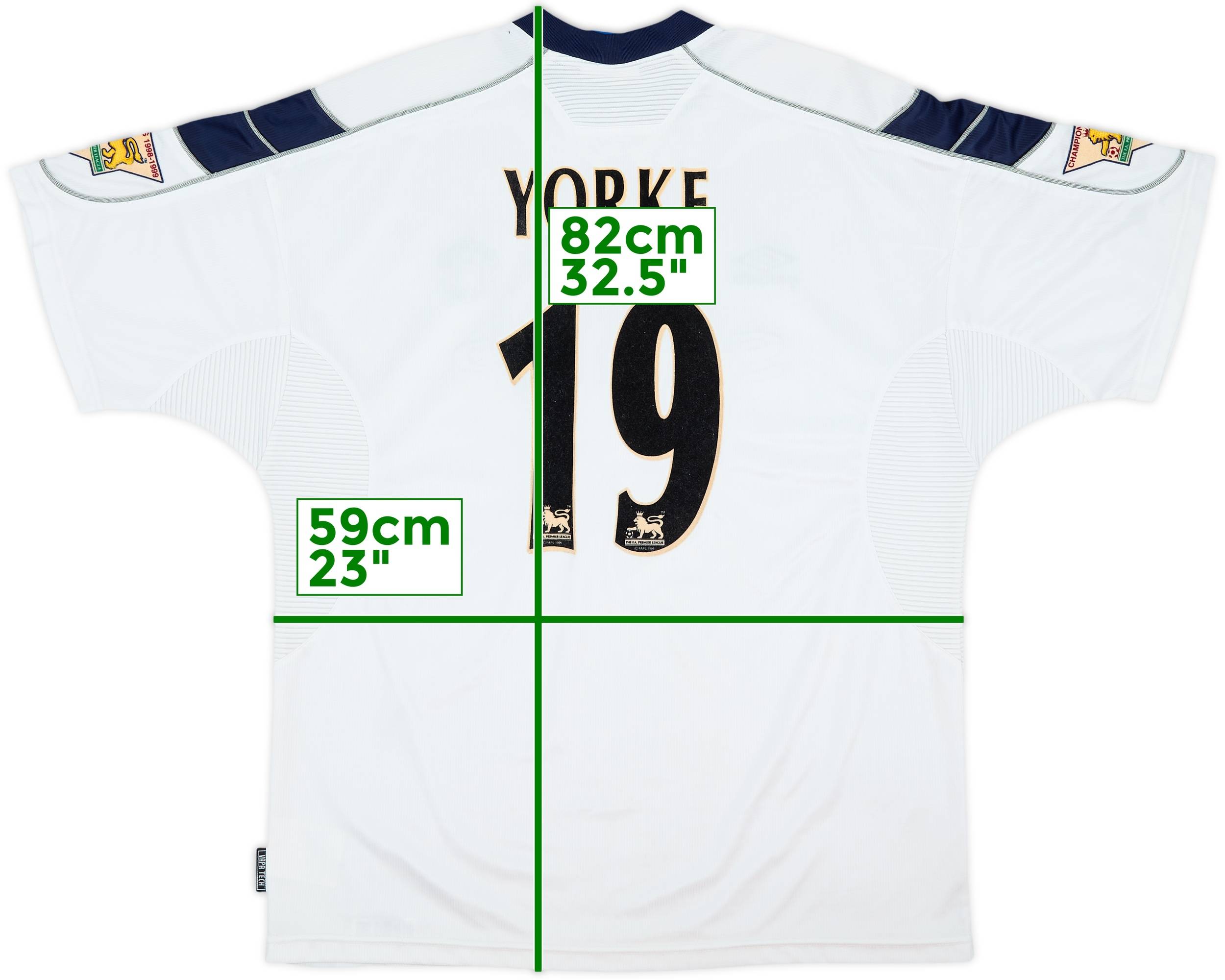 1999-00 Manchester United Third Shirt Yorke #19 - 8/10 - (XL)