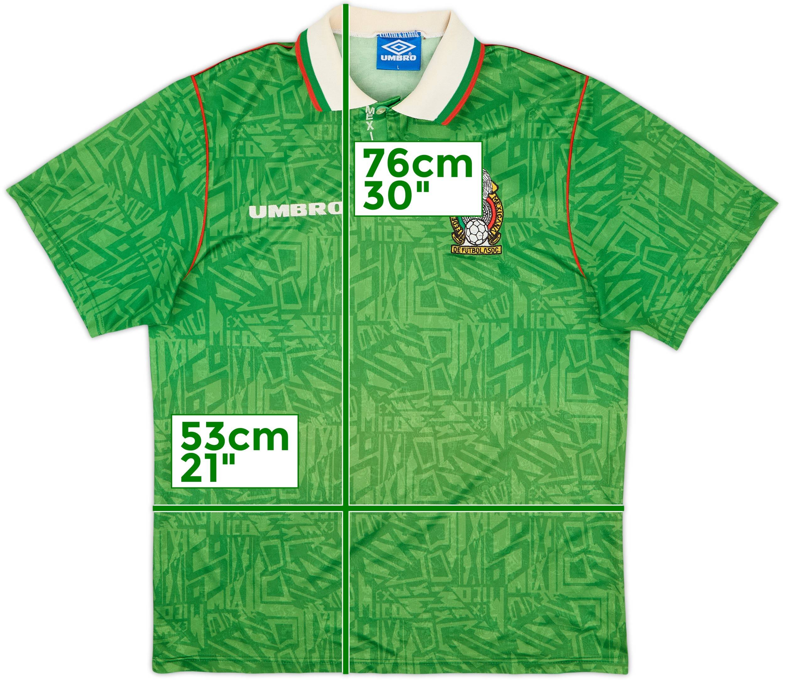 1994-95 Mexico Home Shirt - 5/10 - (L)