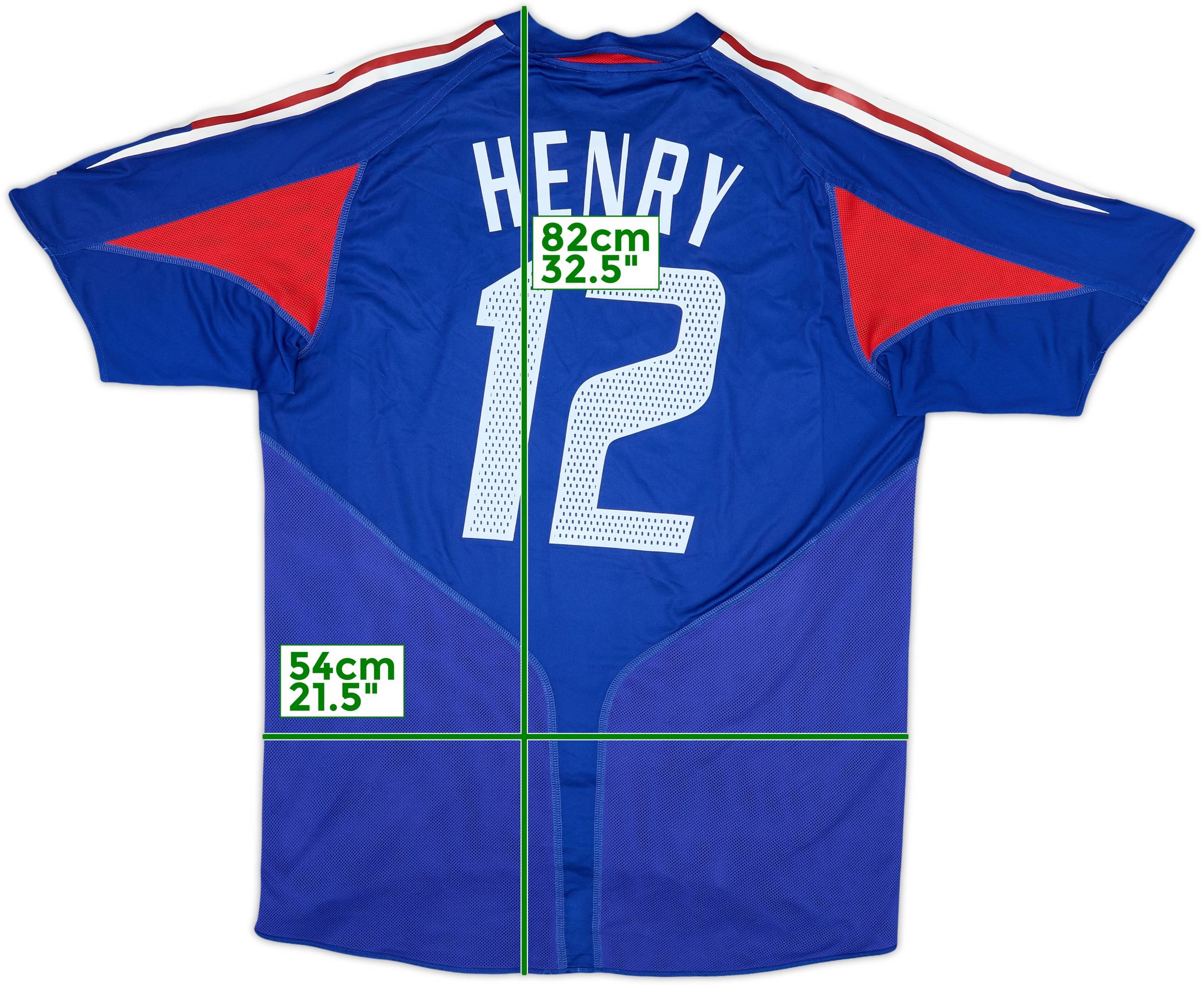 2004-06 France Home Shirt Henry #12 - 5/10 - (L)
